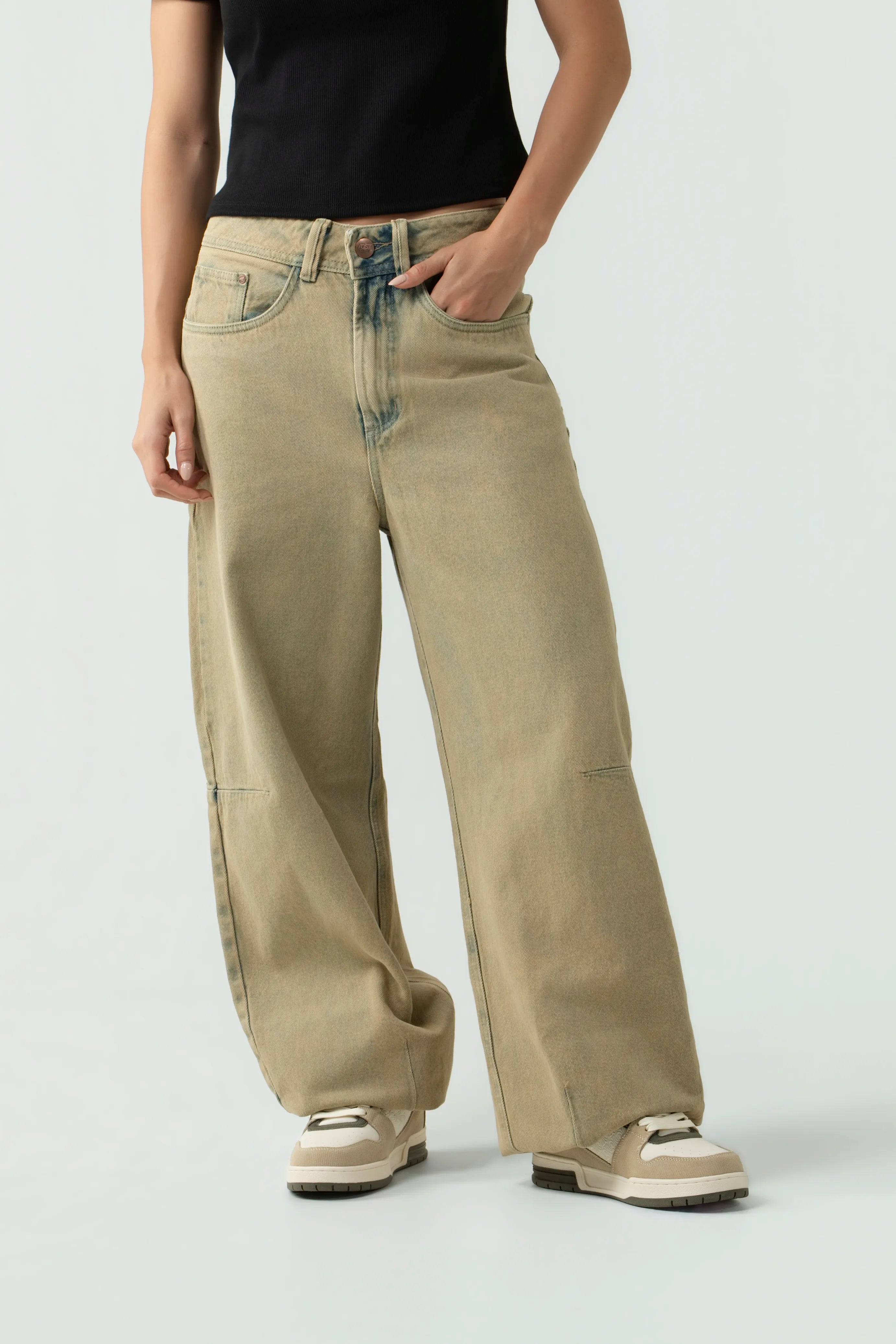 JEAN 5 BOLSILLOS COLOR BEIGE