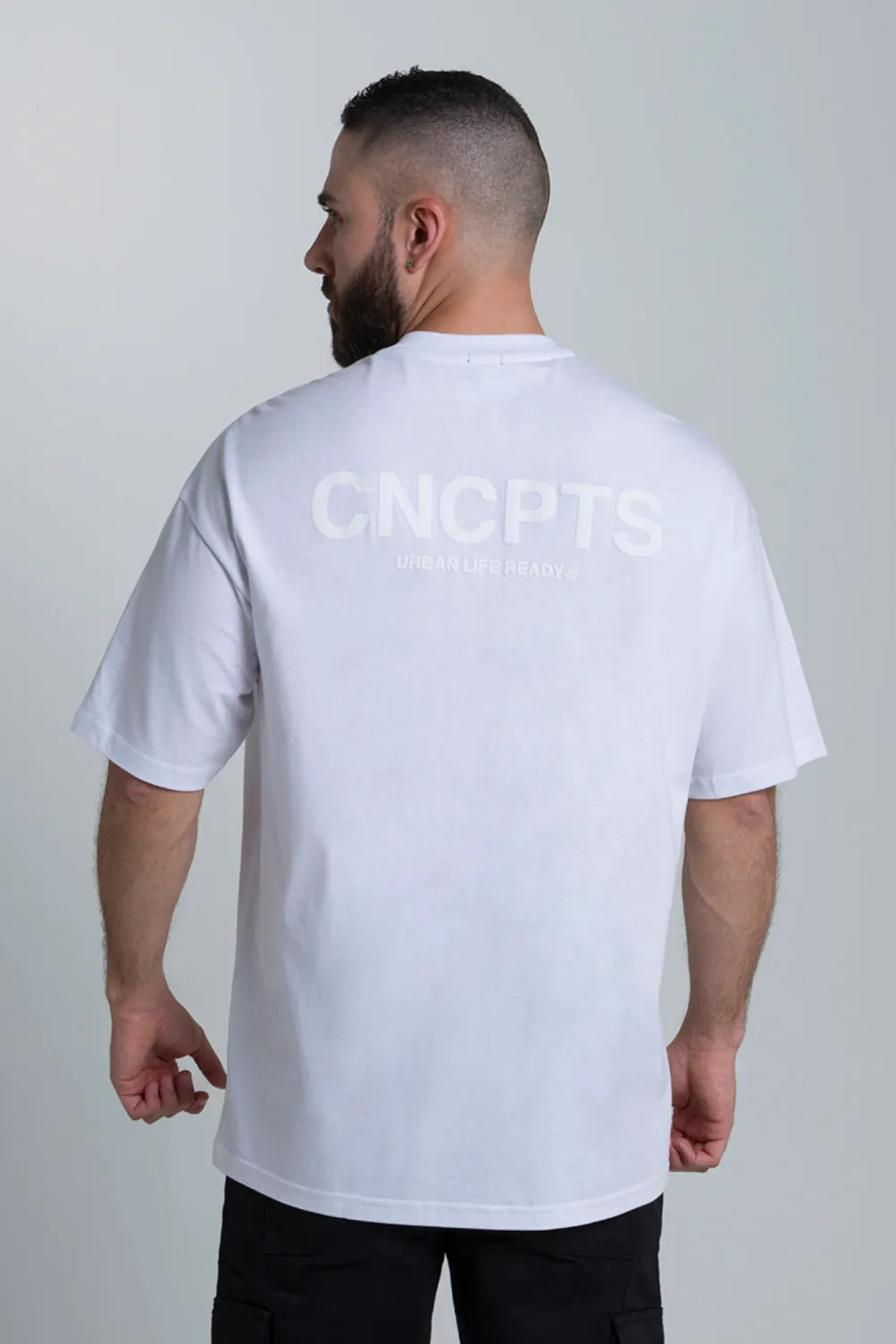 CAMISETA OVERSIZE CNCPTS ESENCIAL BLANCO - QST