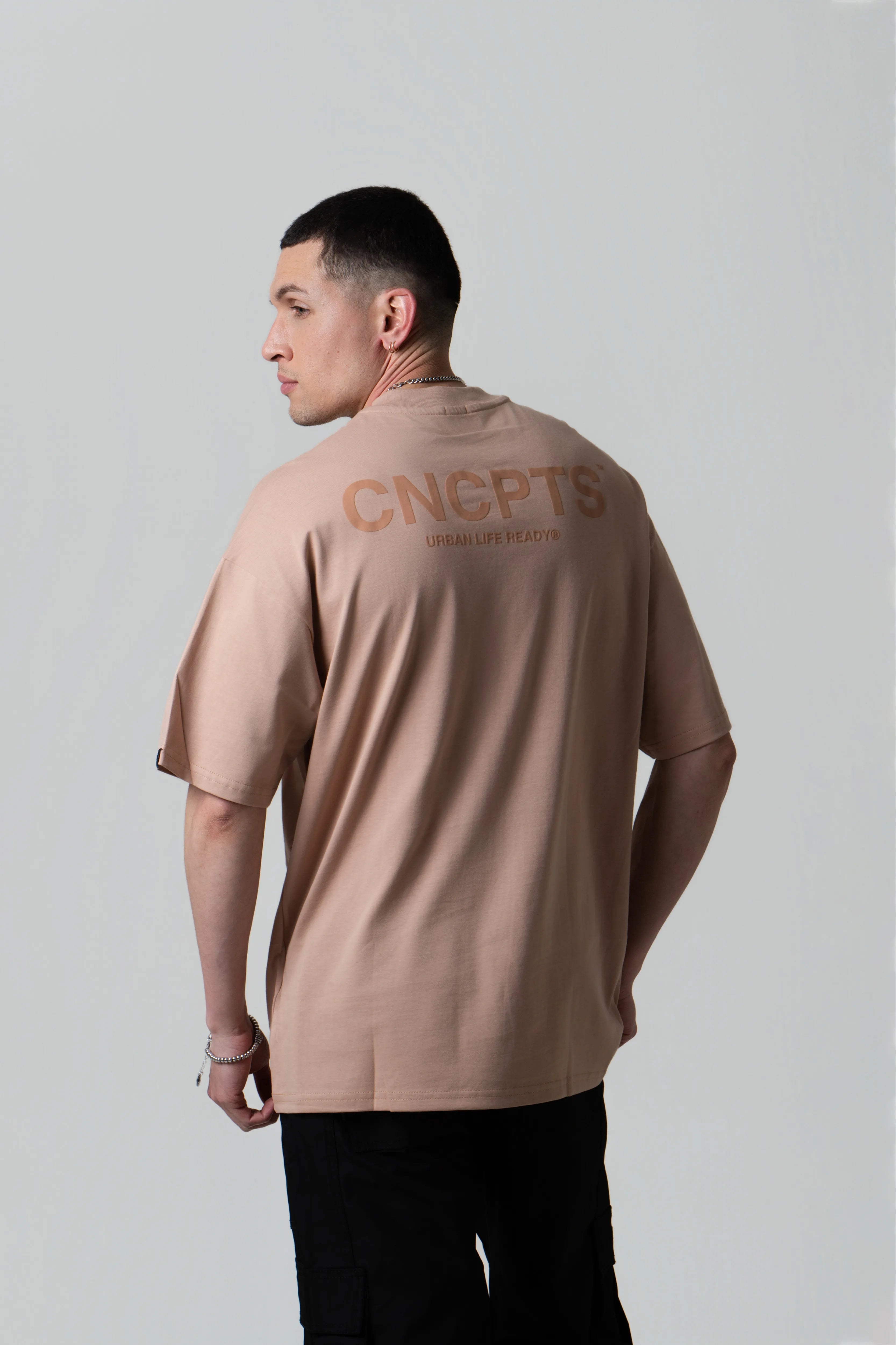 CAMISETA MANGA CORTA COLOR WARM TAUPE