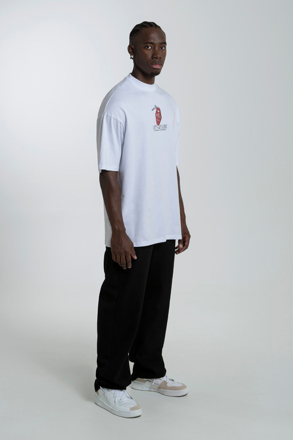 CAMISETA OVERSIZE COLOR BLANCO OPTICO - QST