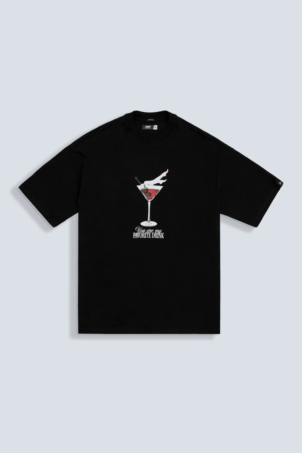 CAMISETA OVERSIZE COLOR NEGRO - QST
