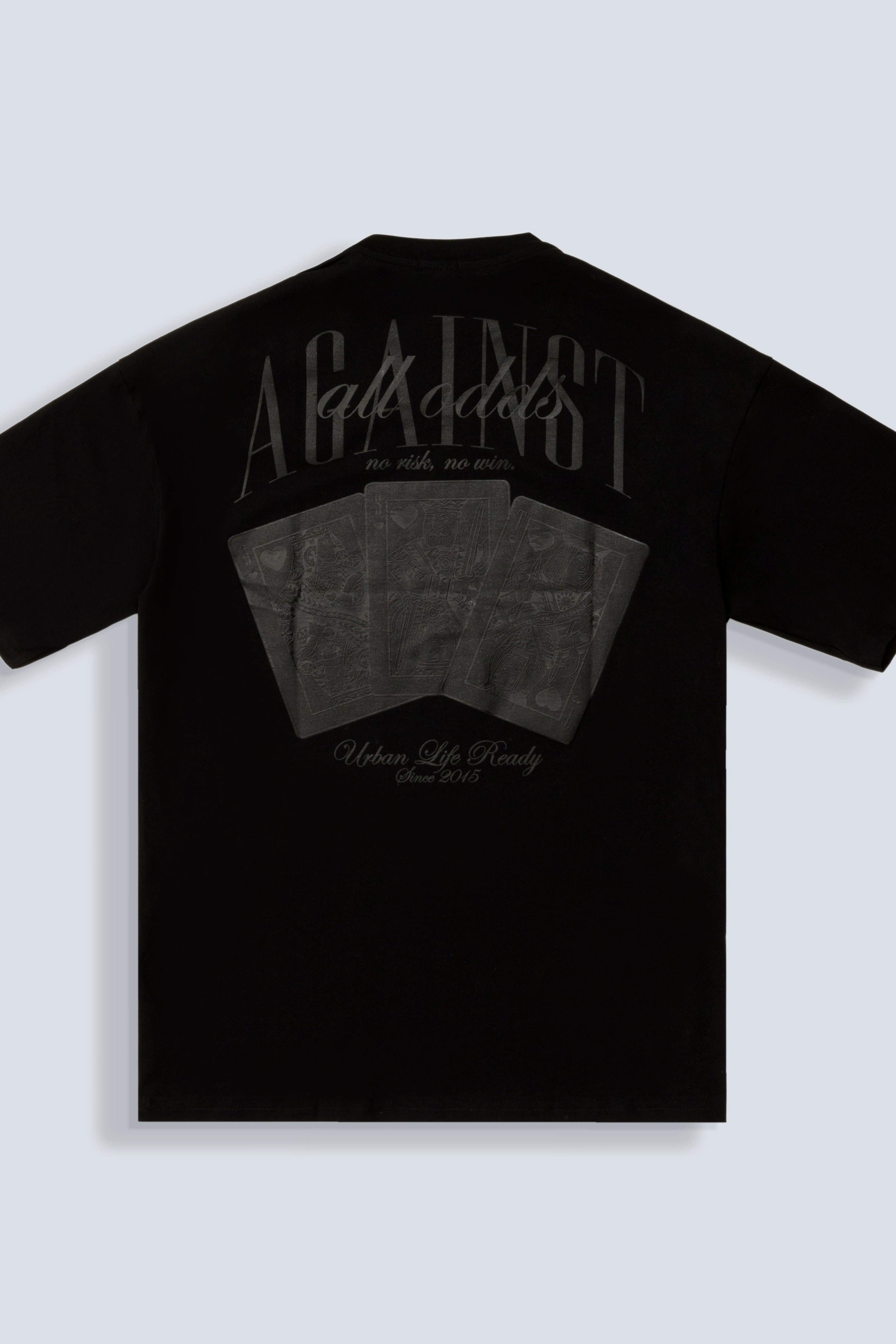 CAMISETA OVERSIZE COLOR NEGRO - QST