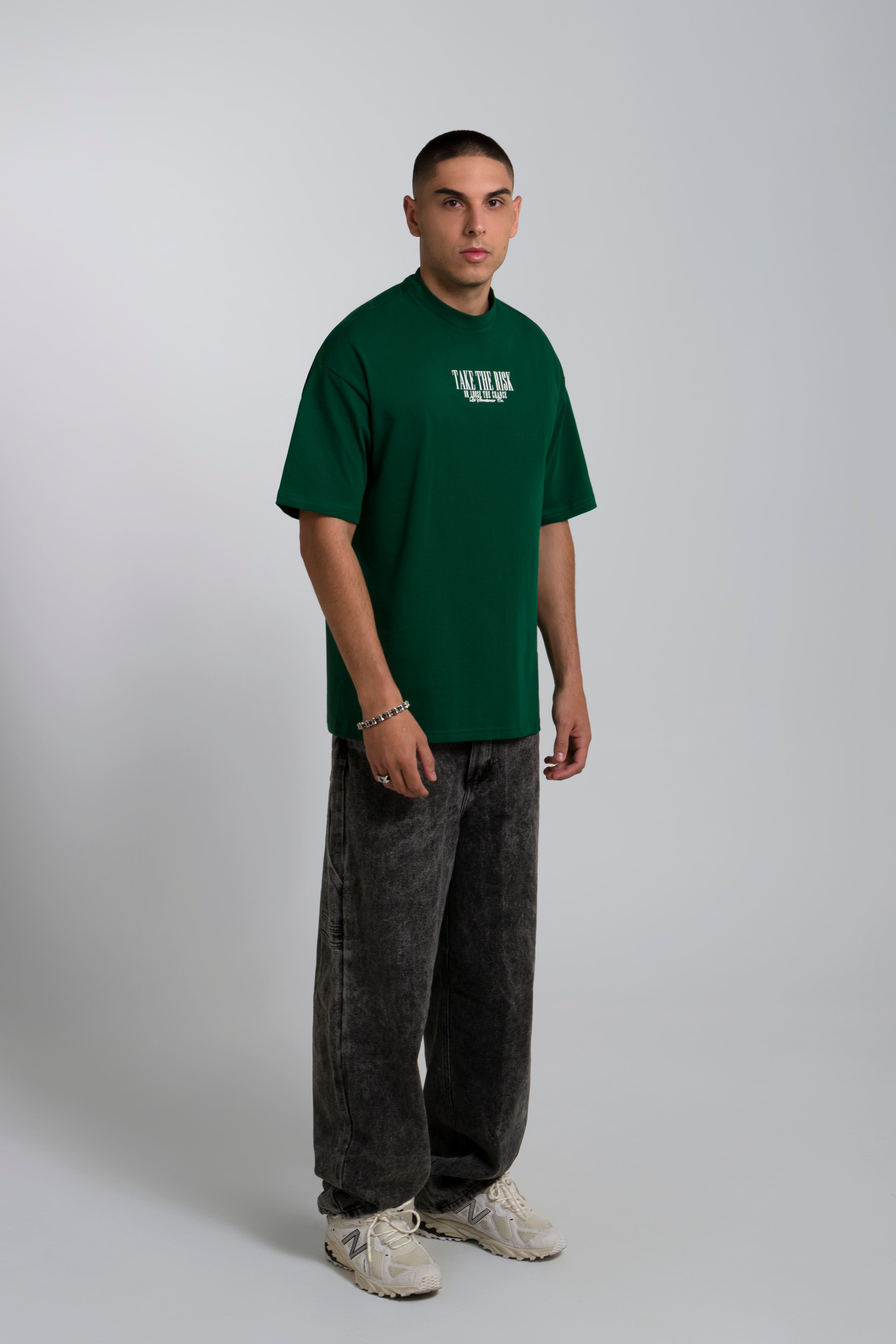 CAMISETA OVERSIZE COLOR VERDE ADIDAS - QST