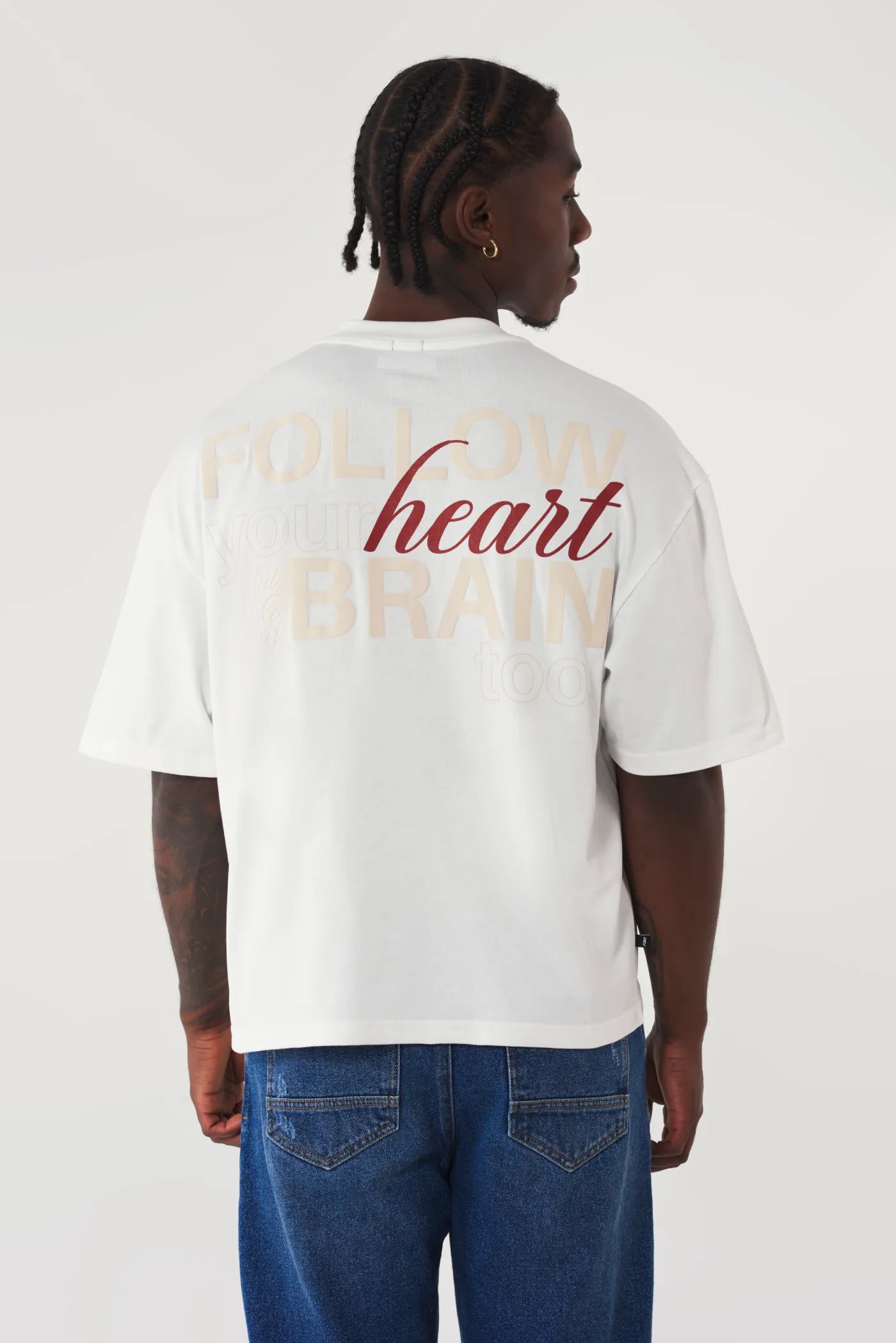 CAMISETA BOXY BPT MANGA CORTA ESTAMPADO HEART