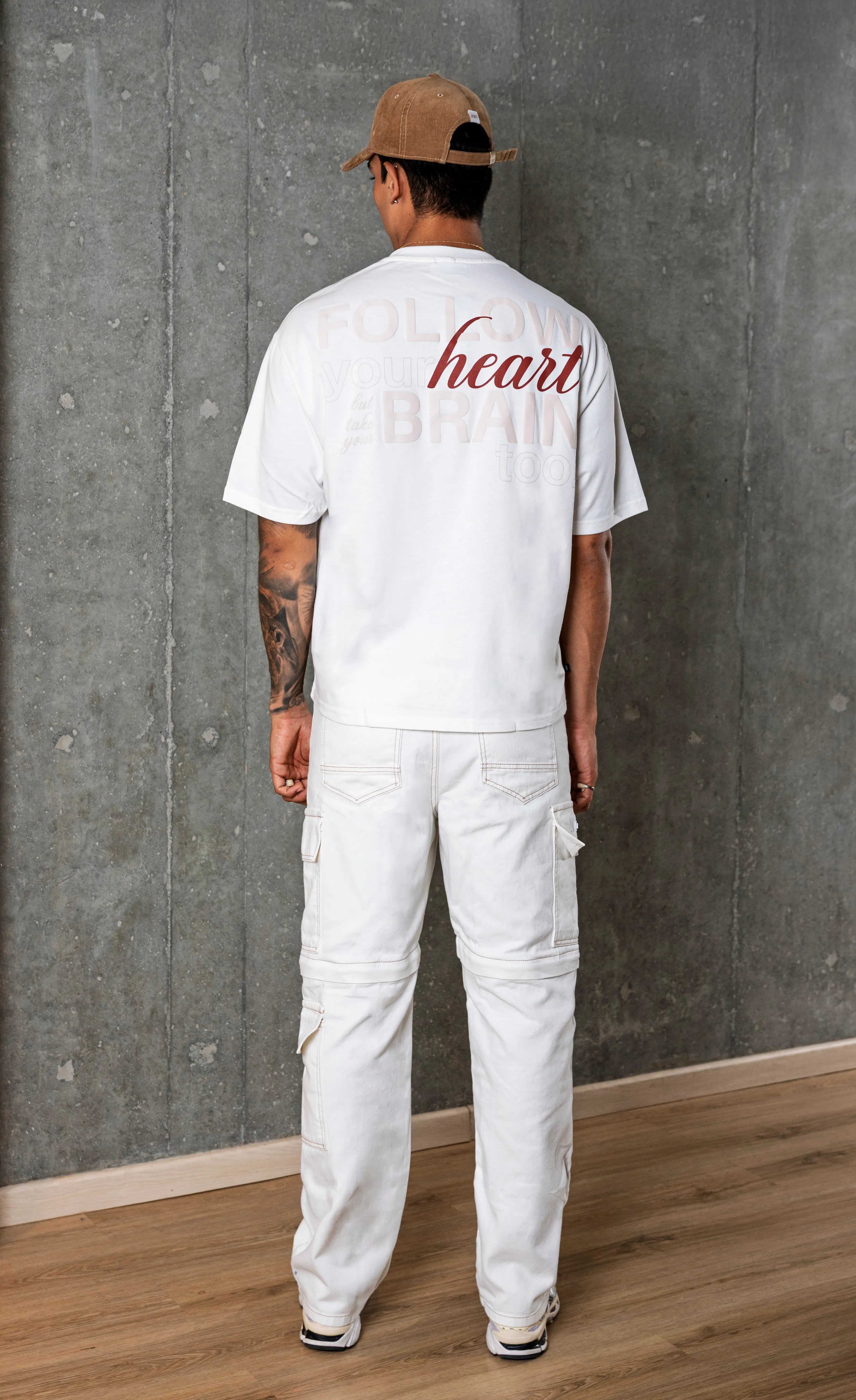 CAMISETA BOXY BPT MANGA CORTA ESTAMPADO HEART