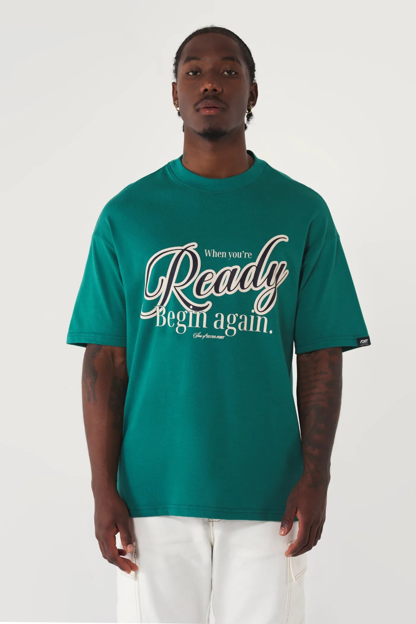 CAMISETA OVERSIZE VERDE TENIS READY START
