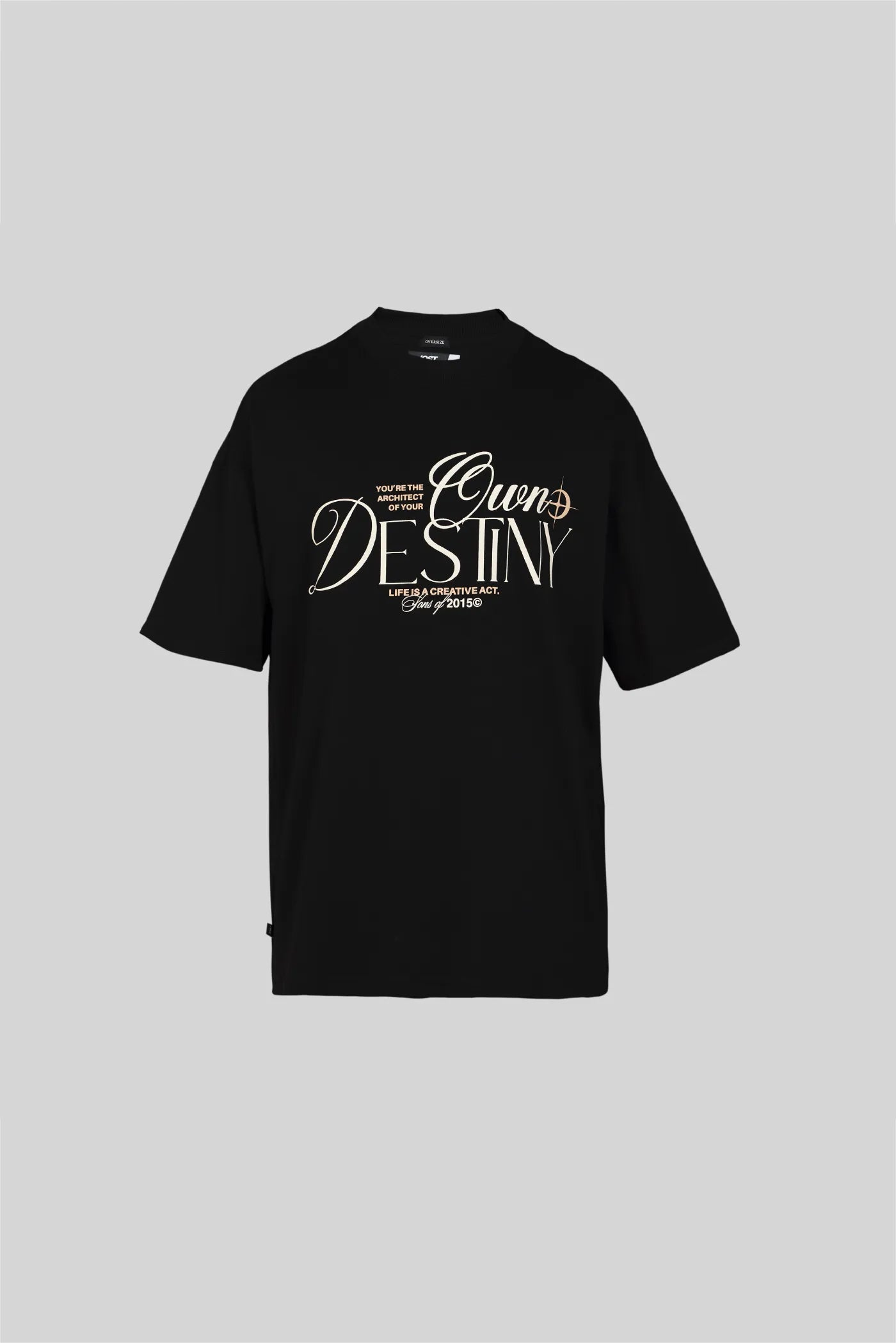 CAMISETA OVERSIZE NEGRO DESTINY