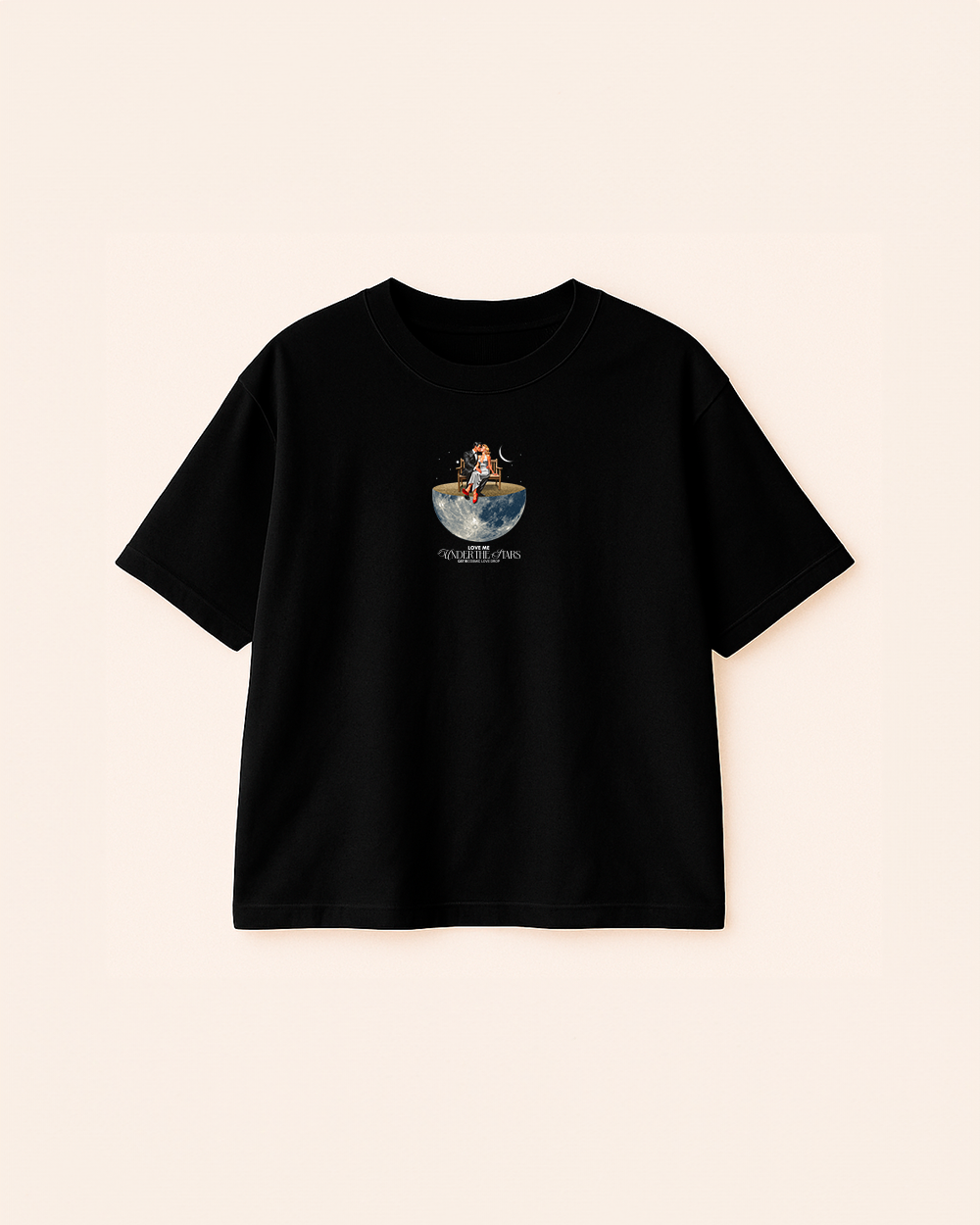 CAMISETA MANGA CORTA COLOR NEGRO