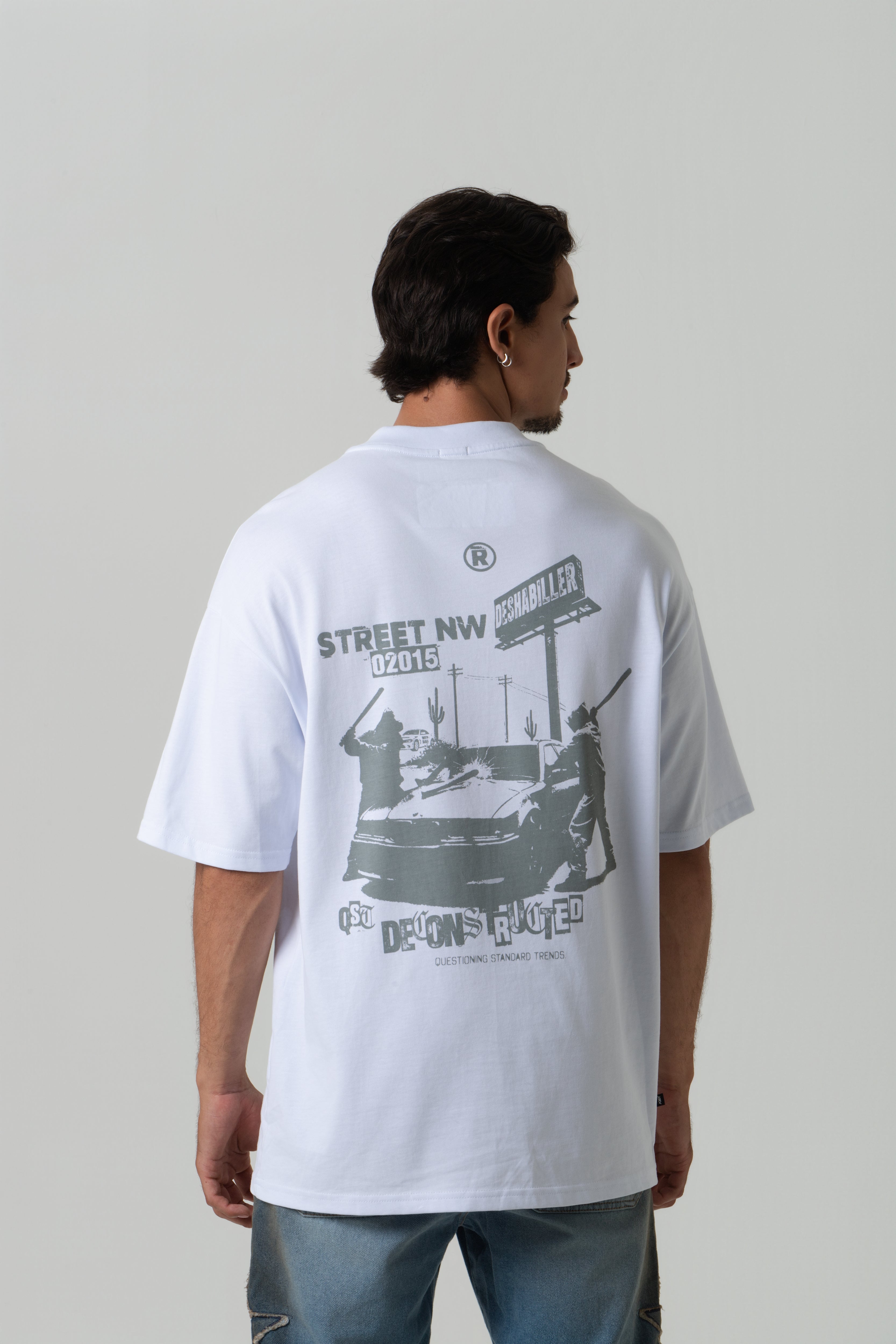 CAMISETA MANGA CORTA COLOR BLANCO OPTICO
