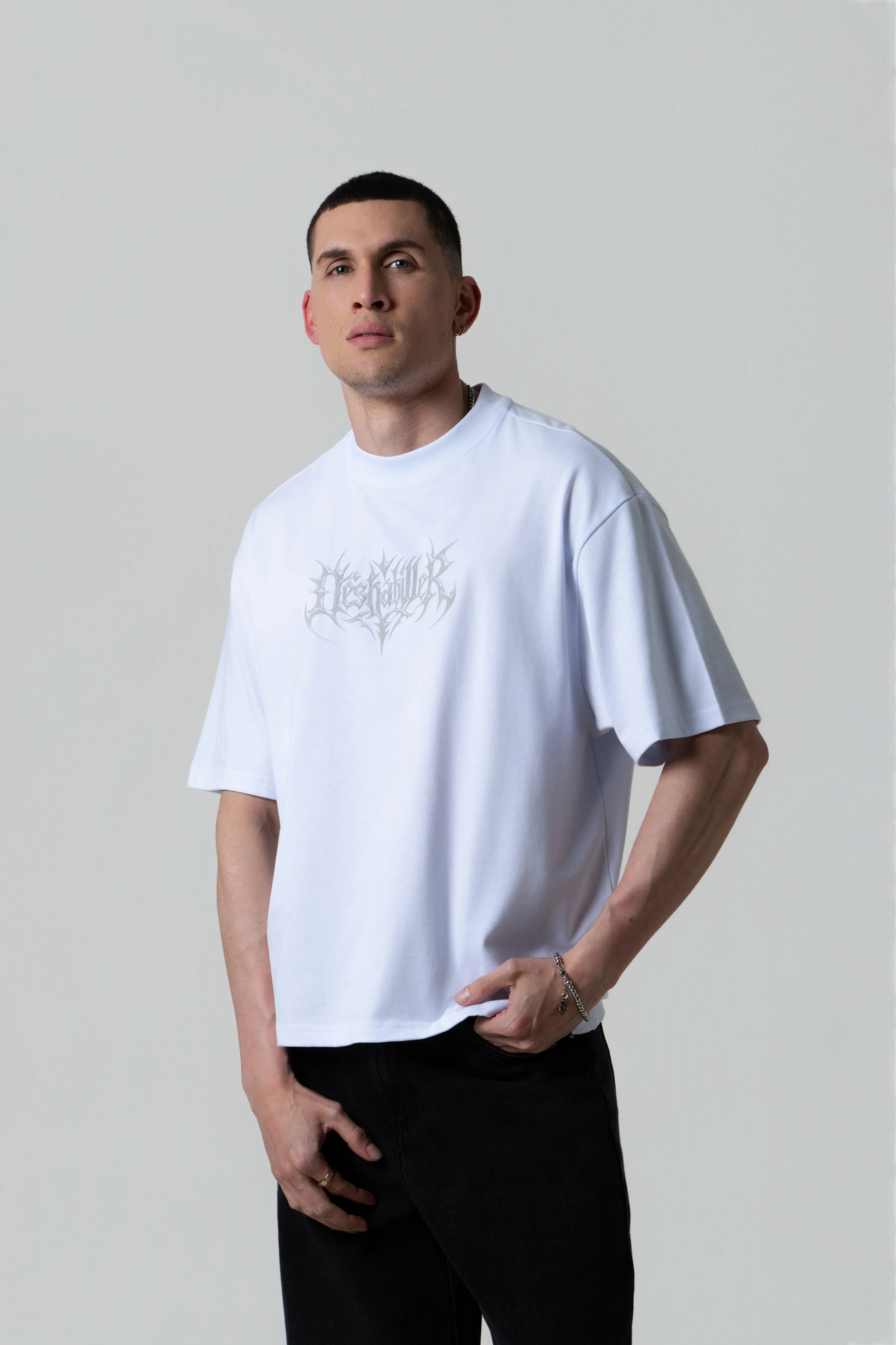 CAMISETA MANGA CORTA COLOR BLANCO OPTICO