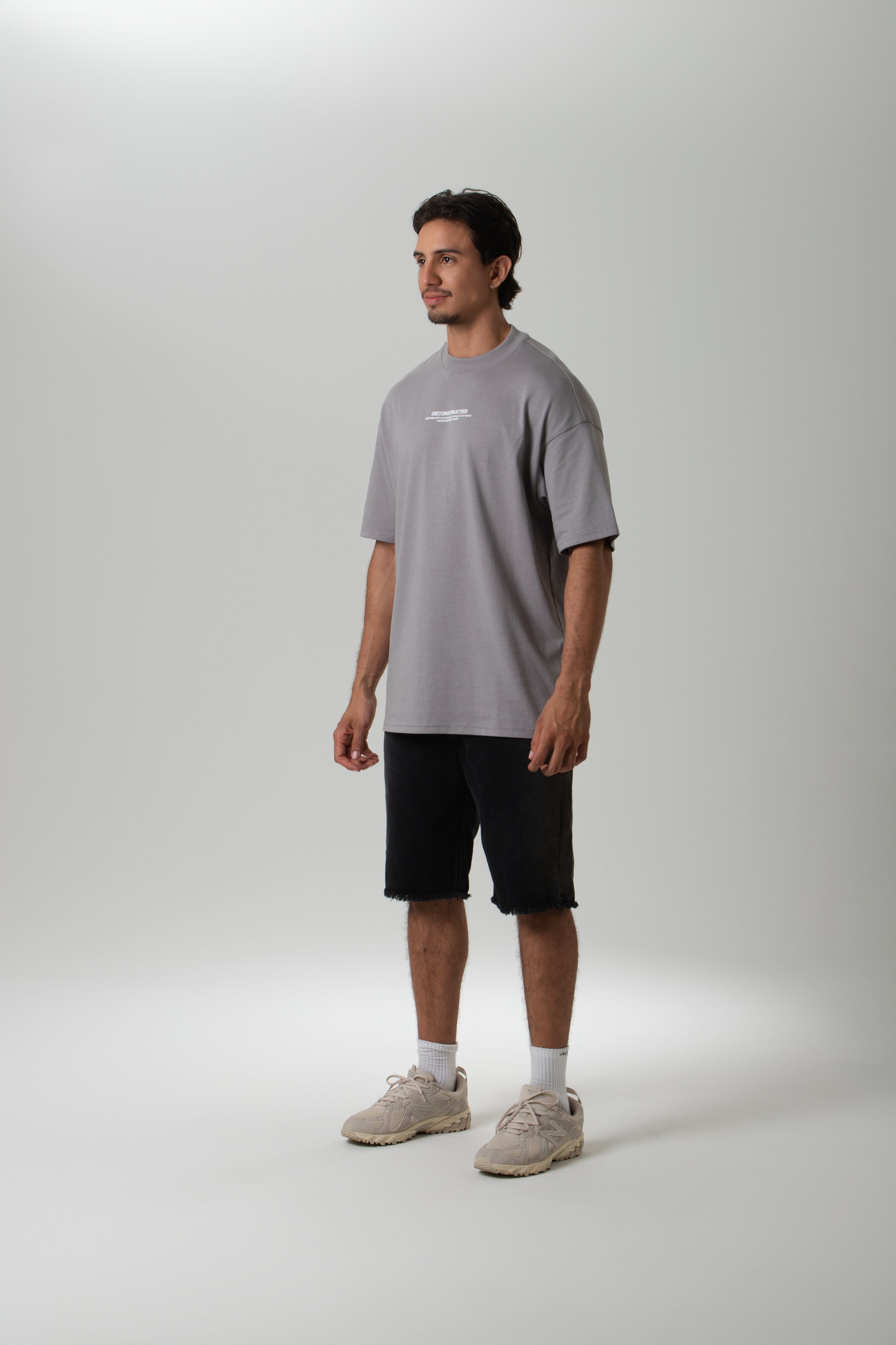 CAMISETA MANGA CORTA COLOR GRIS CLR