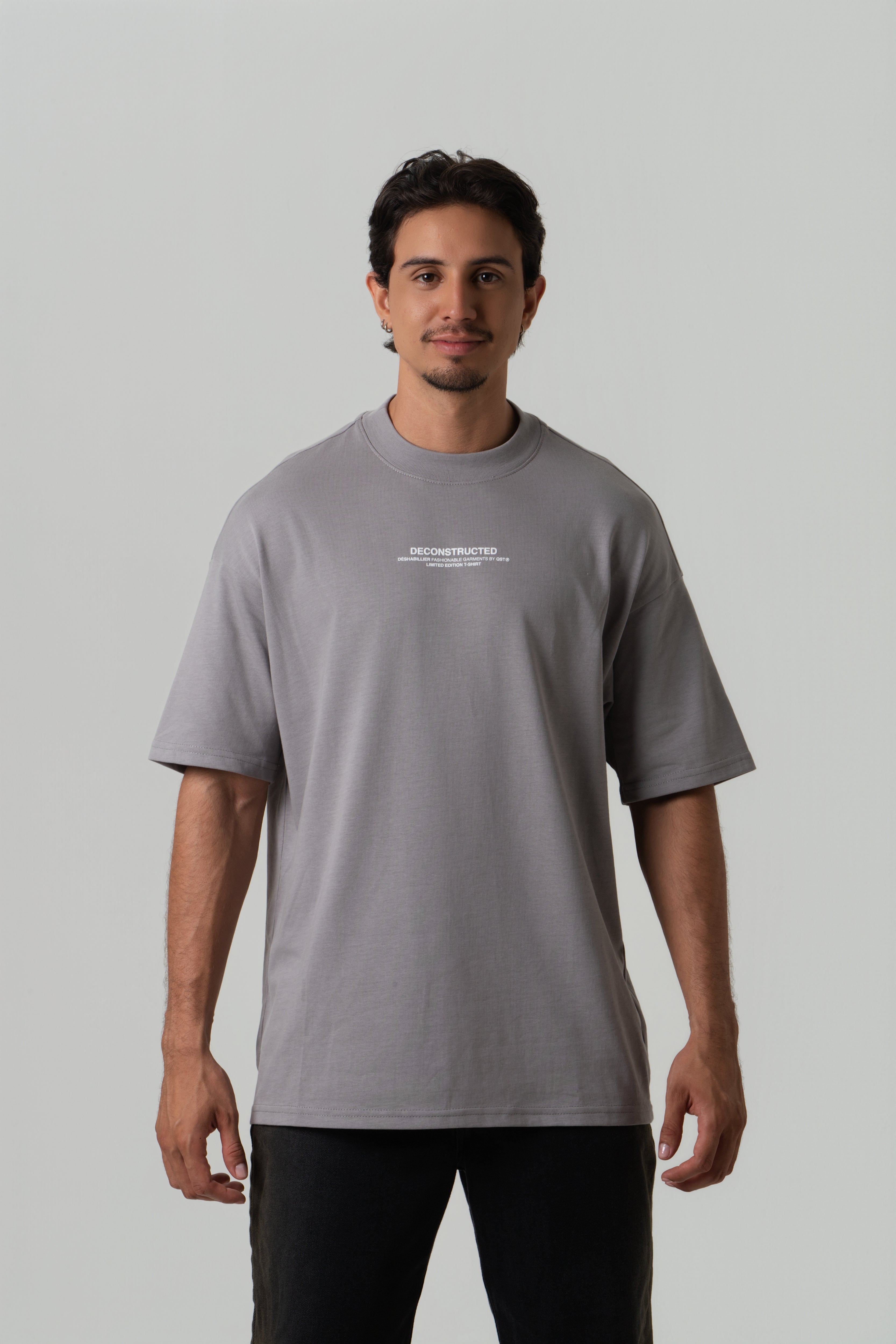 CAMISETA MANGA CORTA COLOR GRIS CLR