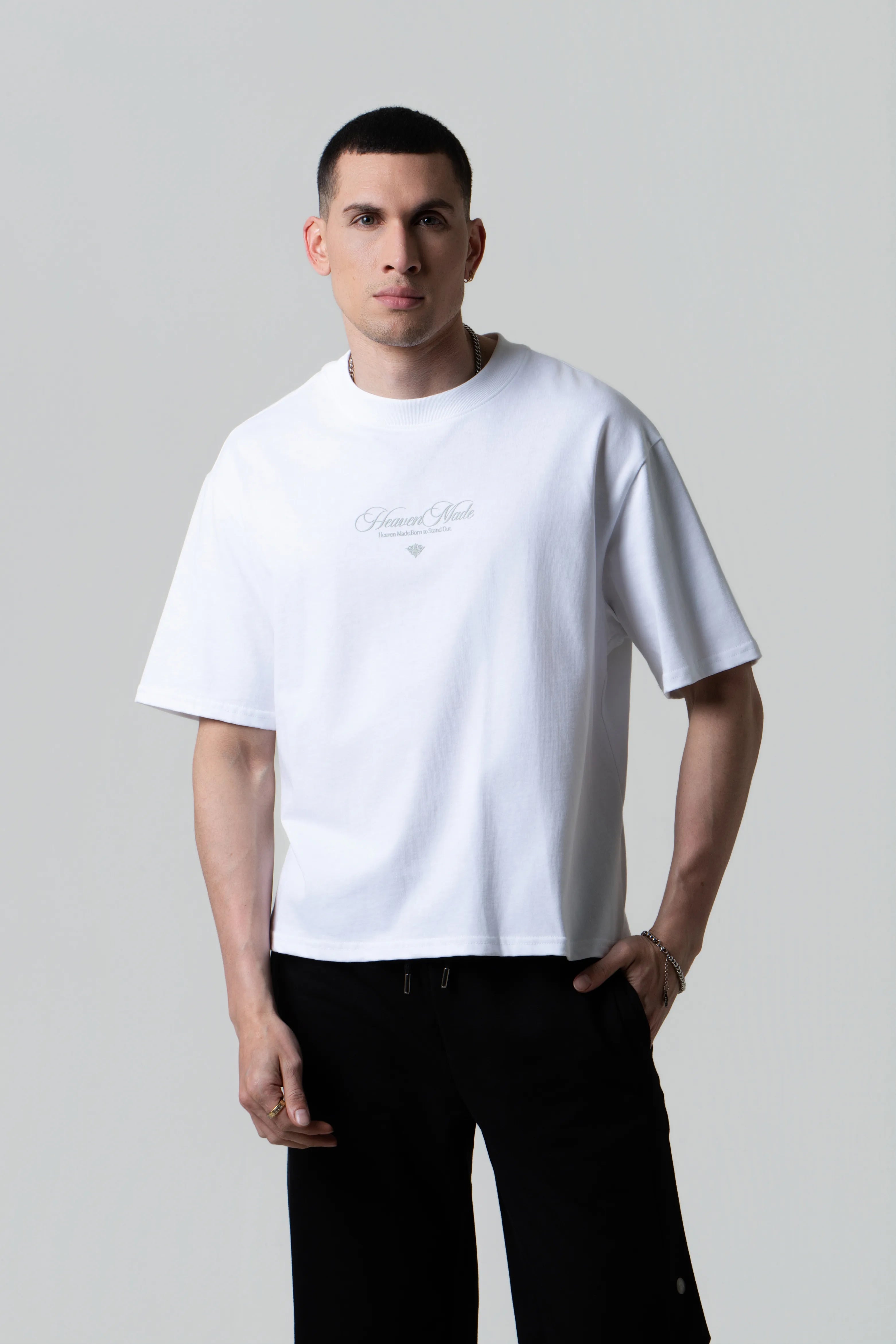 CAMISETA MANGA CORTA COLOR BLANCO OPTICO