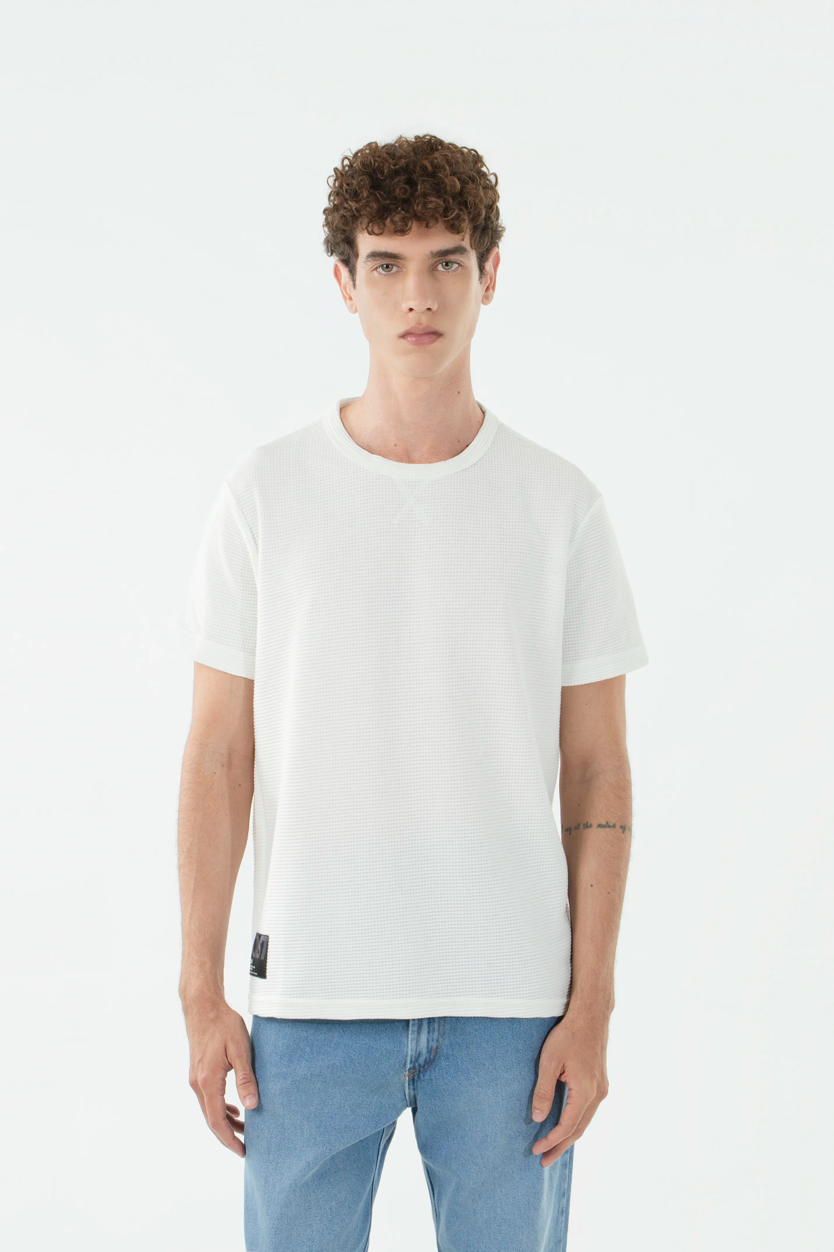 CAMISETA MANGA CORTA COLOR IVORY