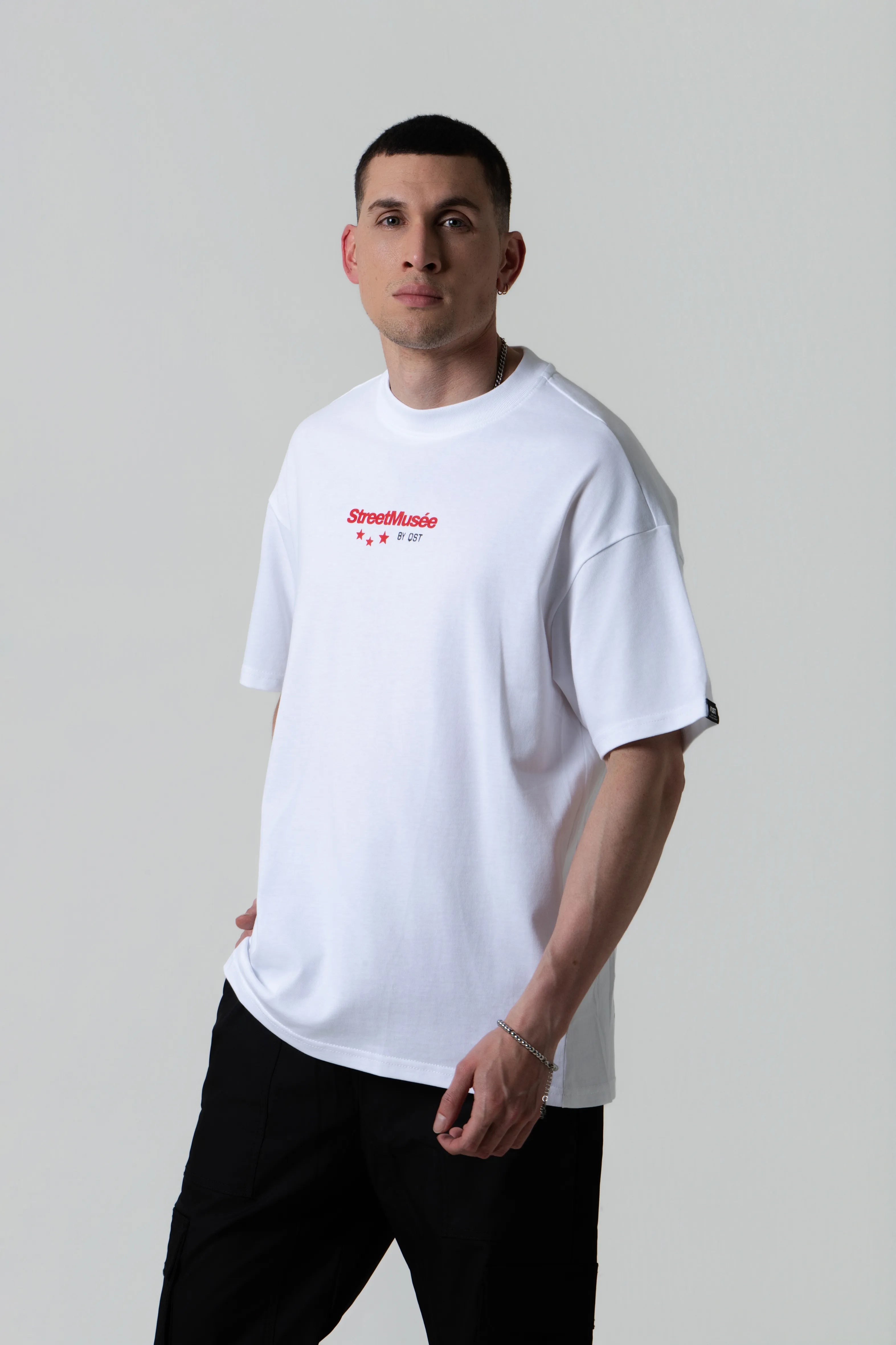 CAMISETA MANGA CORTA COLOR BLANCO OPTICO