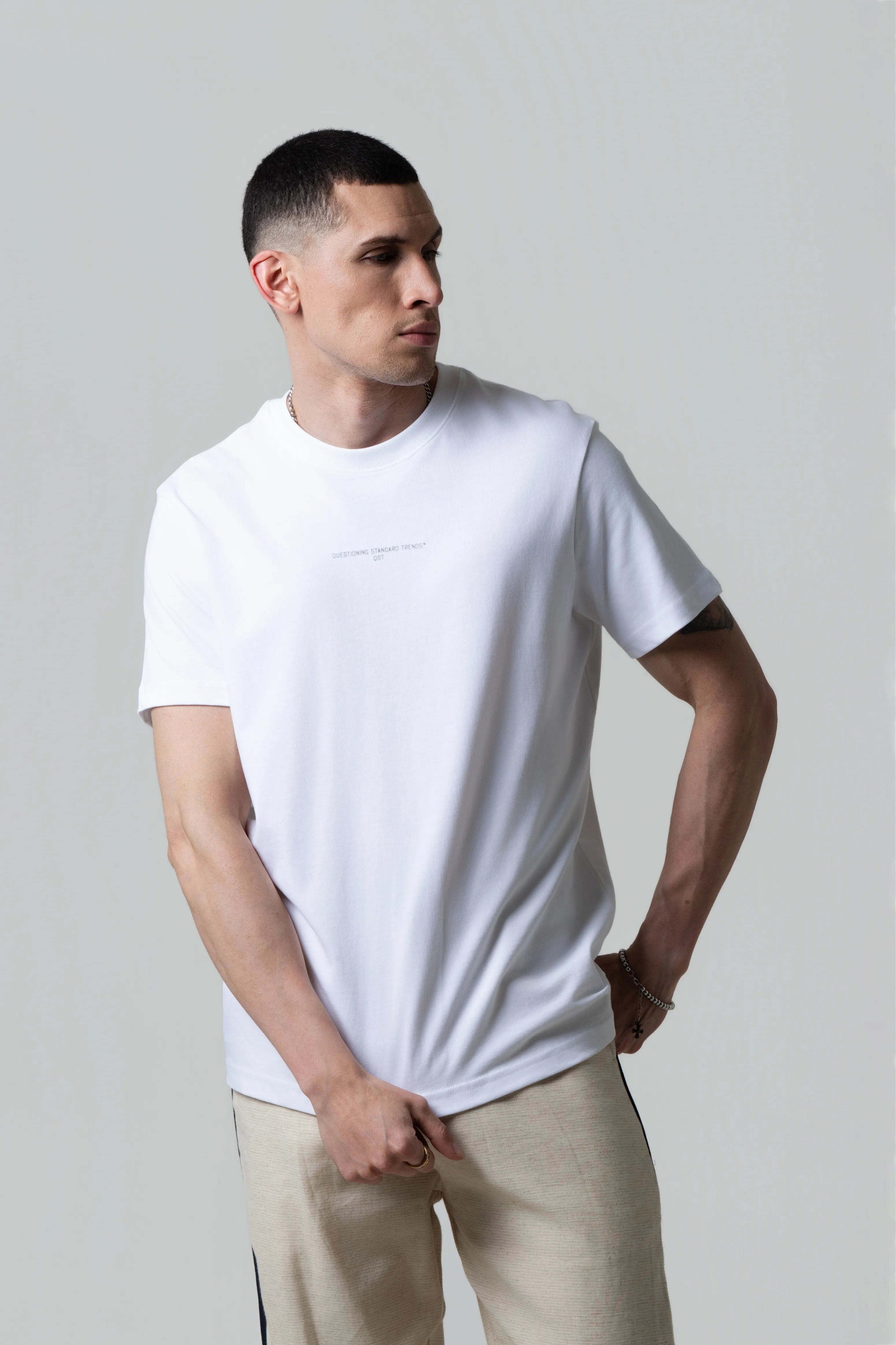 CAMISETA MANGA CORTA COLOR BLANCO BLANCO