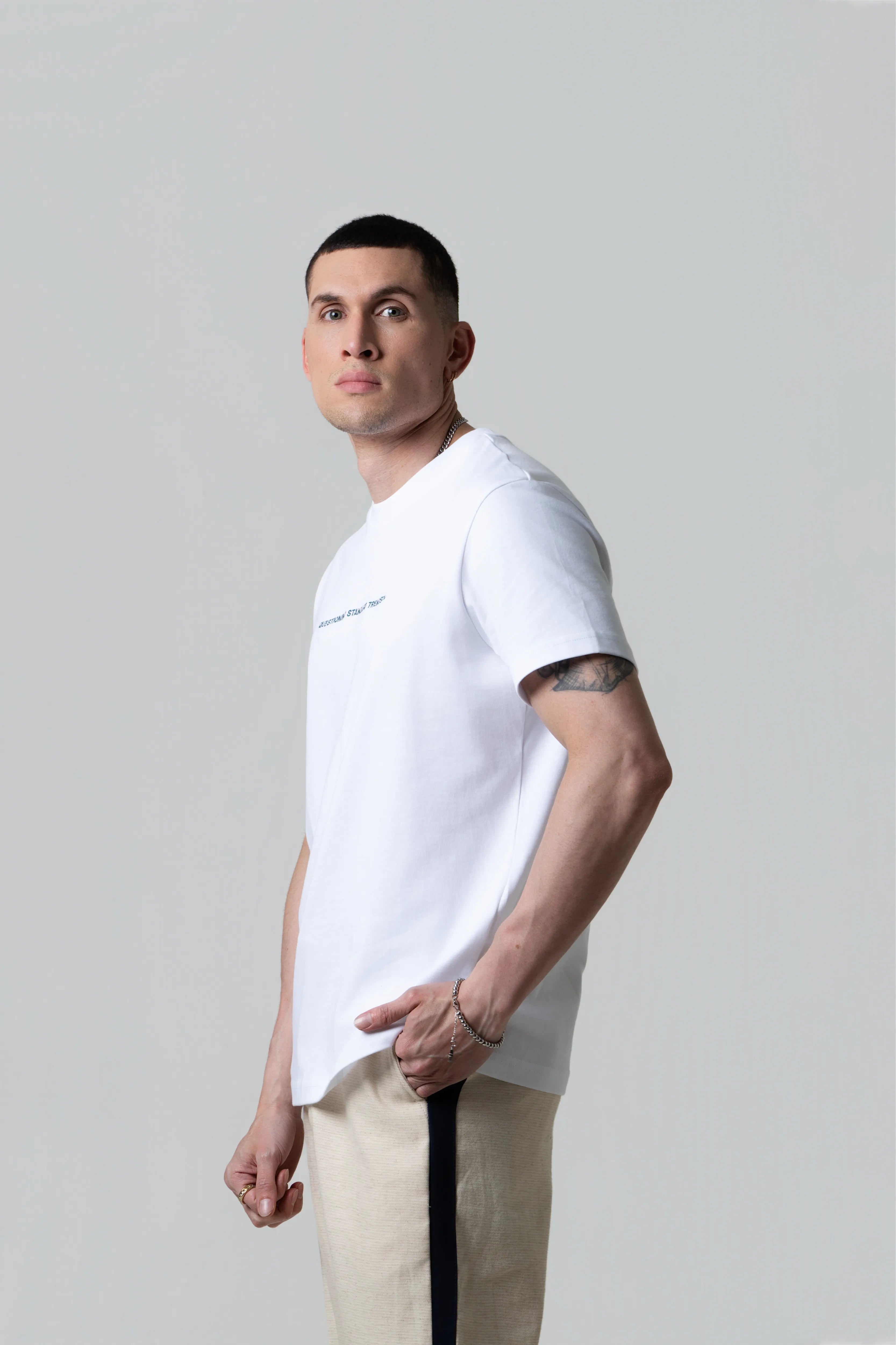 CAMISETA MANGA CORTA COLOR BLANCO BLANCO