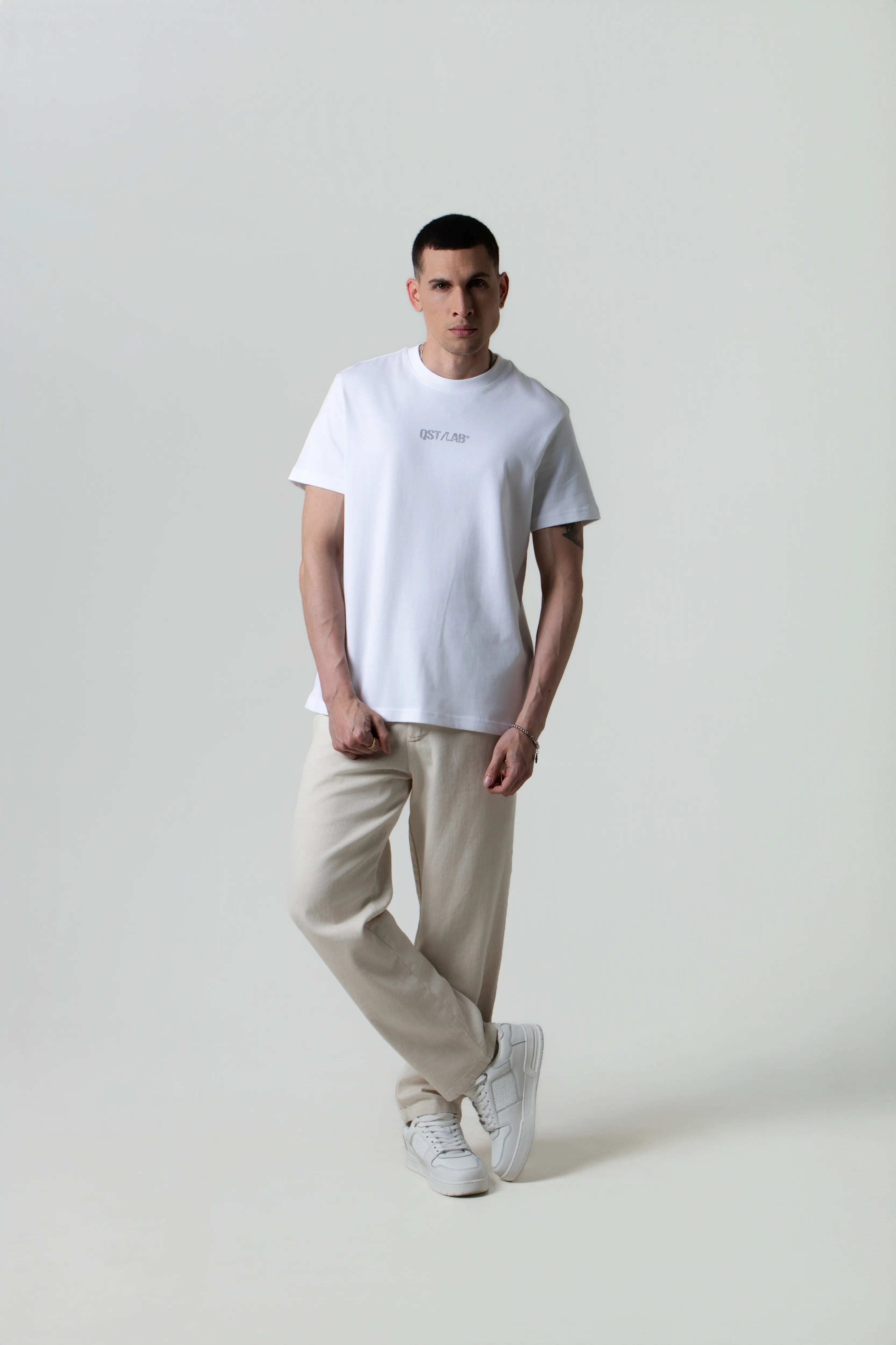 CAMISETA MANGA CORTA COLOR BLANCO BLANCO