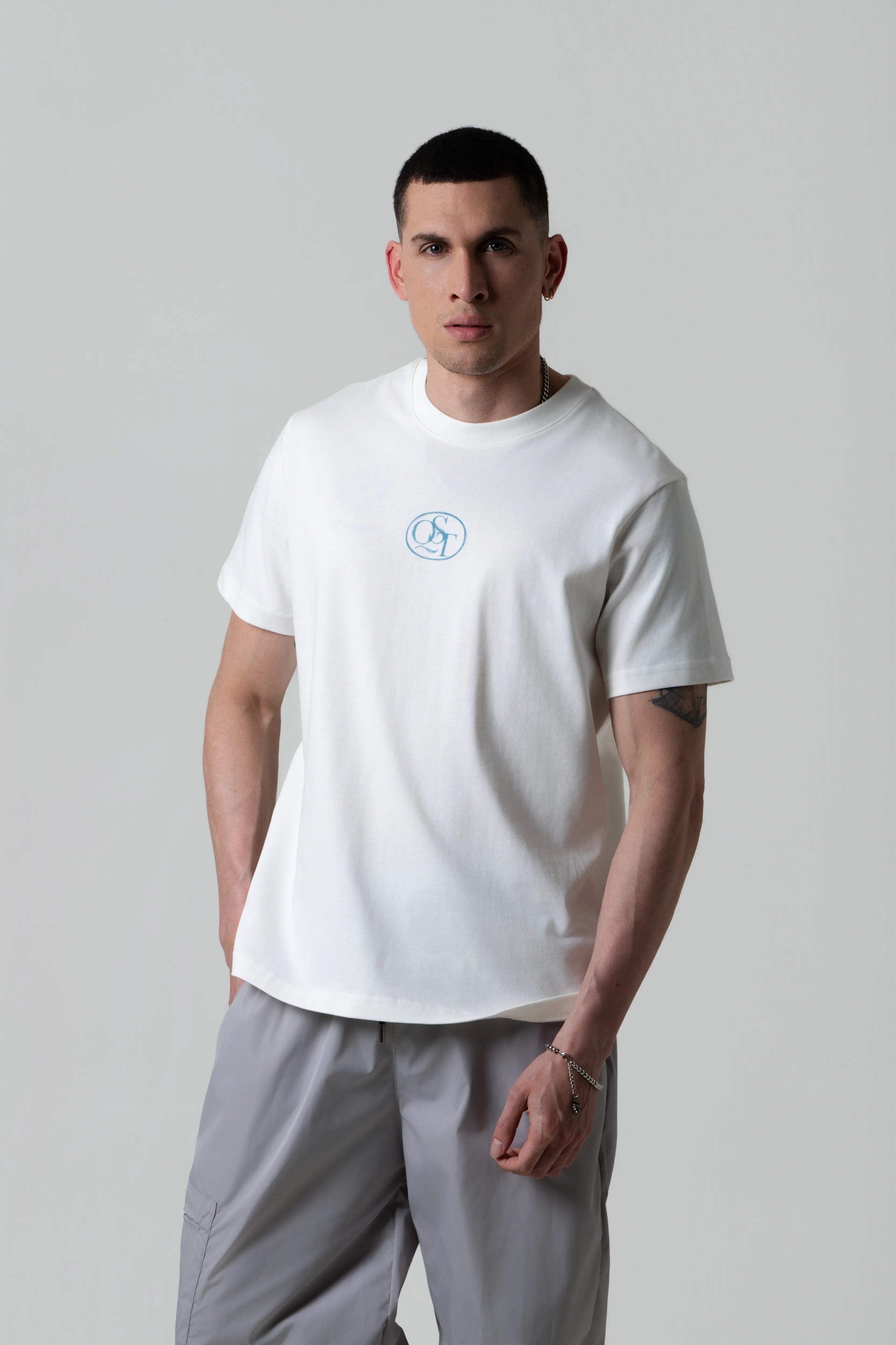 CAMISETA MANGA CORTA COLOR IVORY