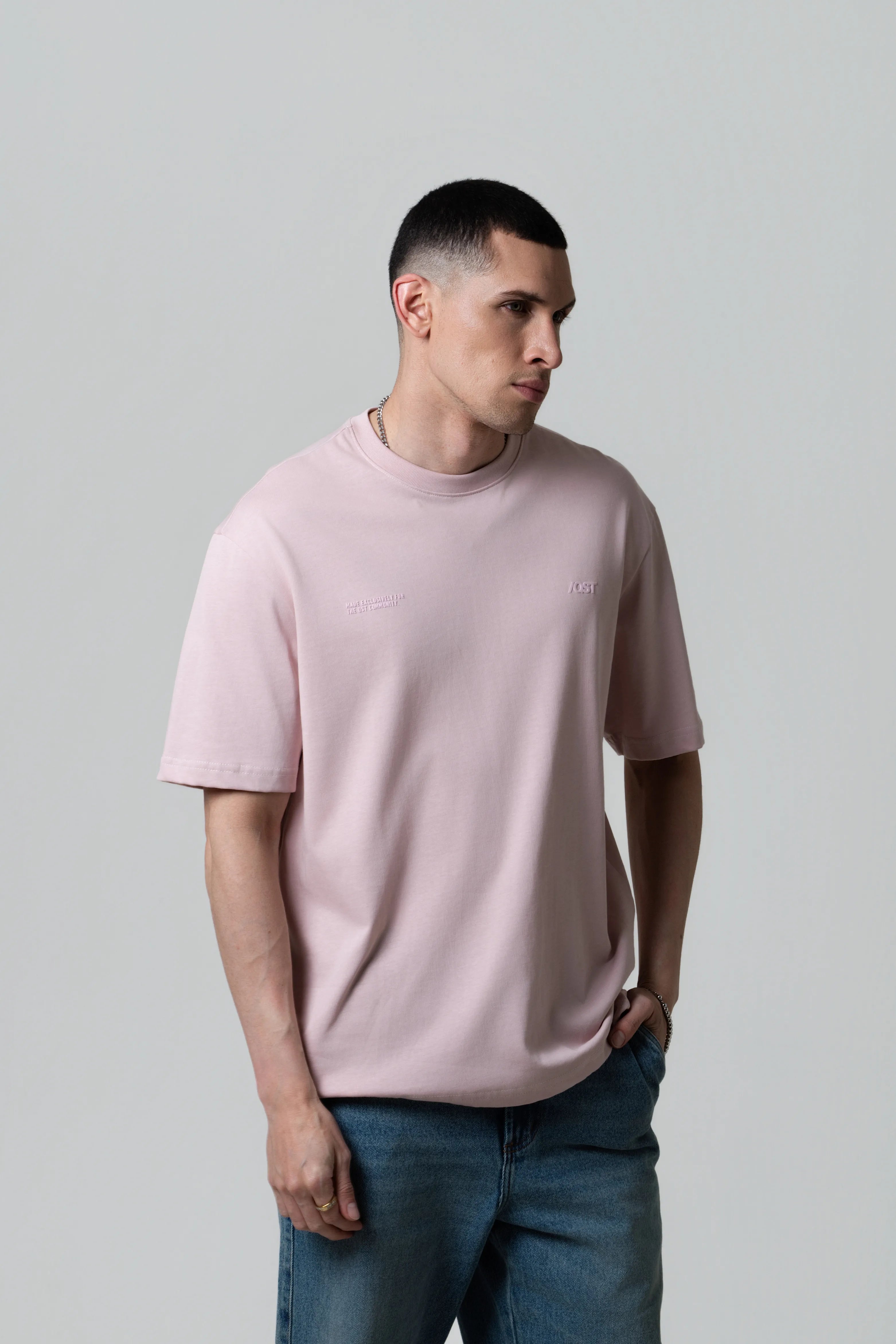 CAMISETA MANGA CORTA COLOR MAUVE