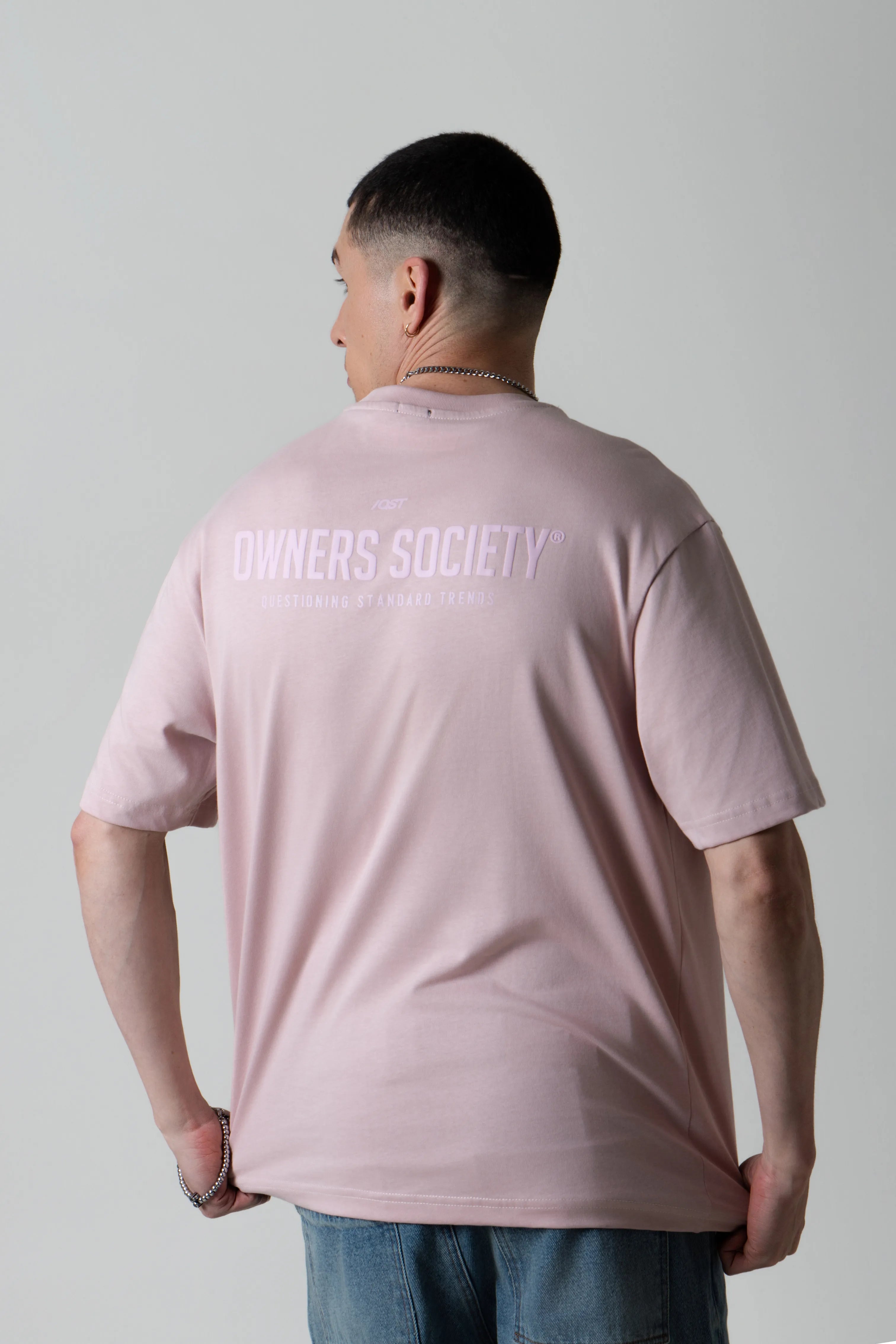 CAMISETA MANGA CORTA COLOR MAUVE