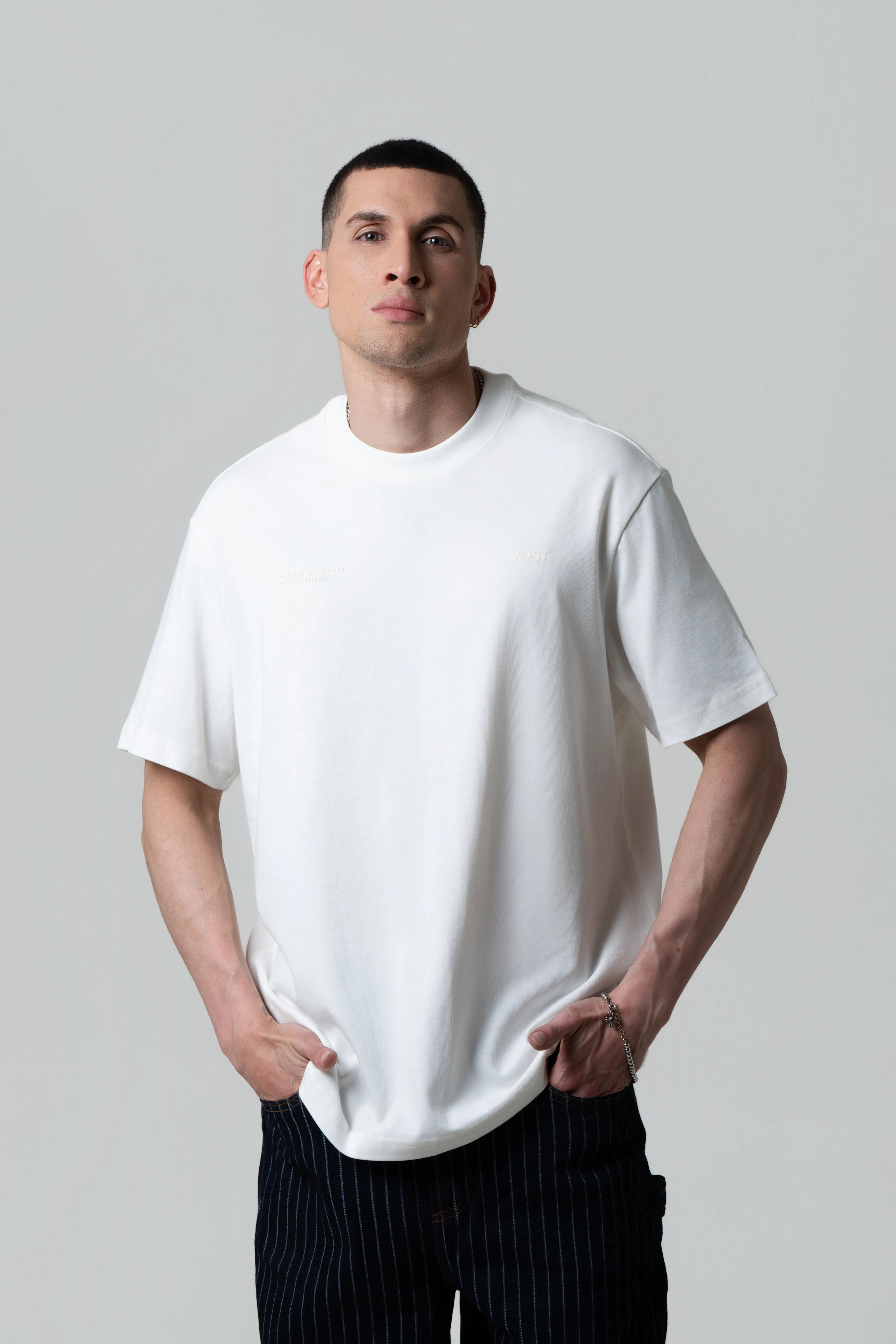 CAMISETA MANGA CORTA COLOR IVORY