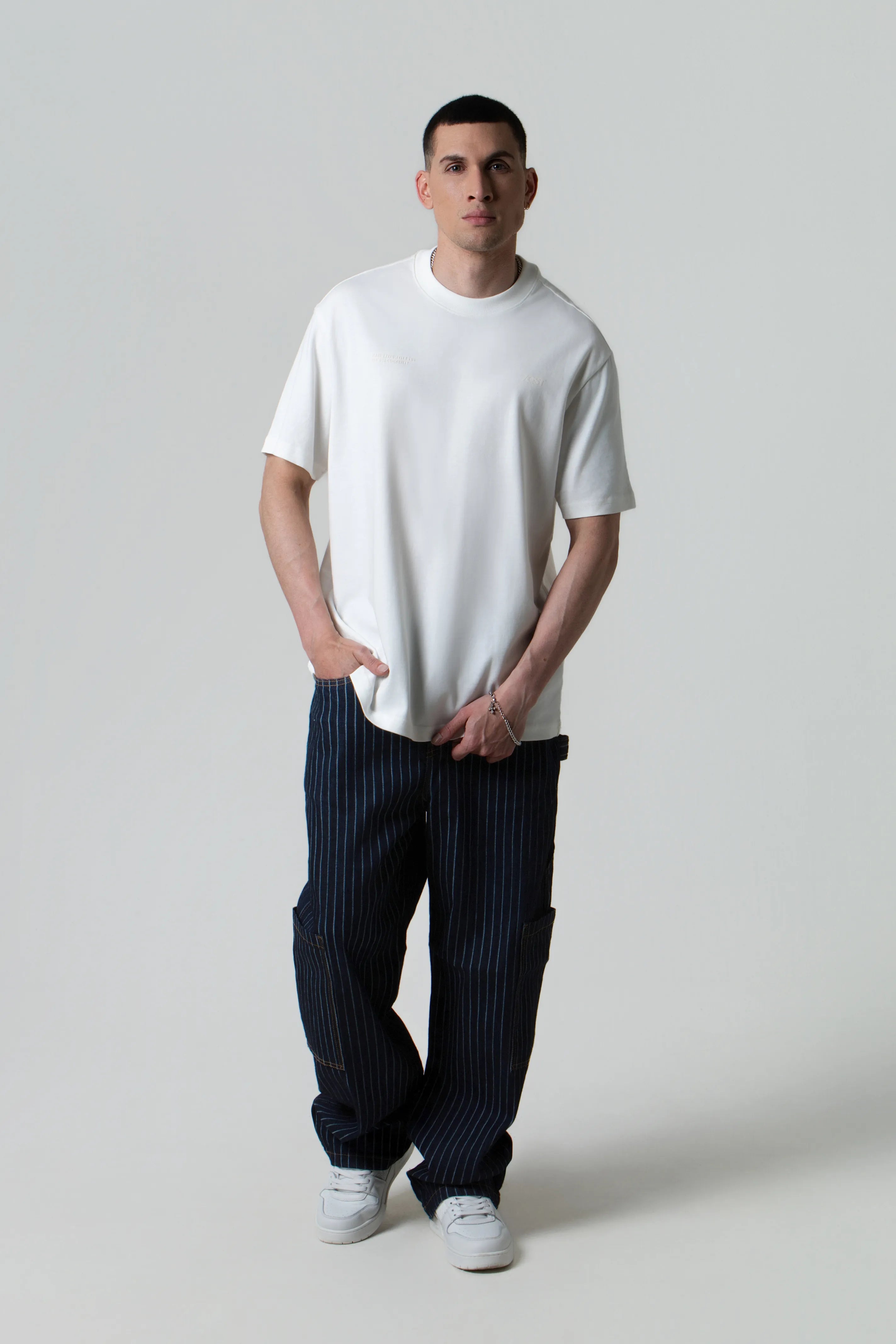 CAMISETA MANGA CORTA COLOR IVORY