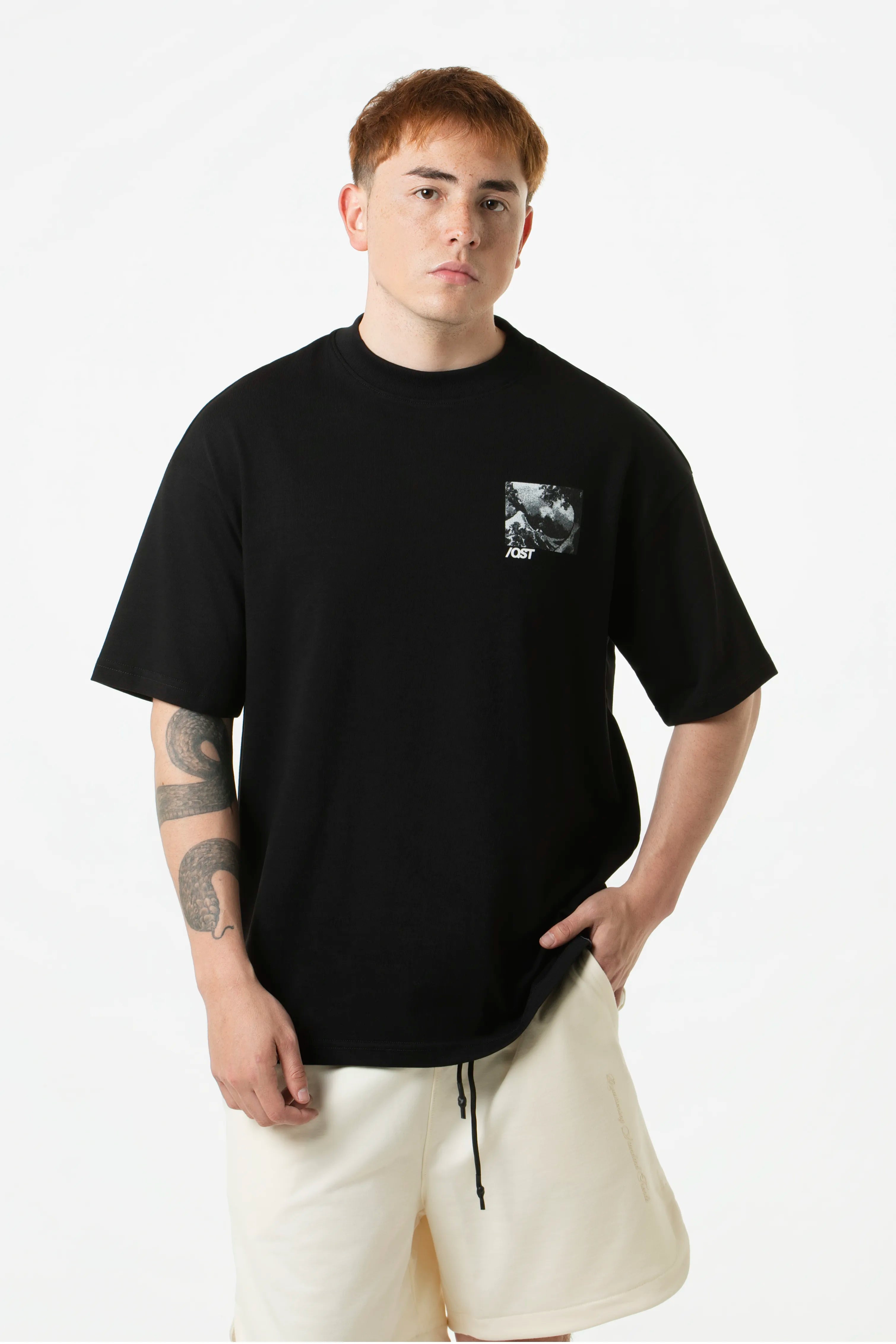 CAMISETA MANGA CORTA COLOR NEGRO