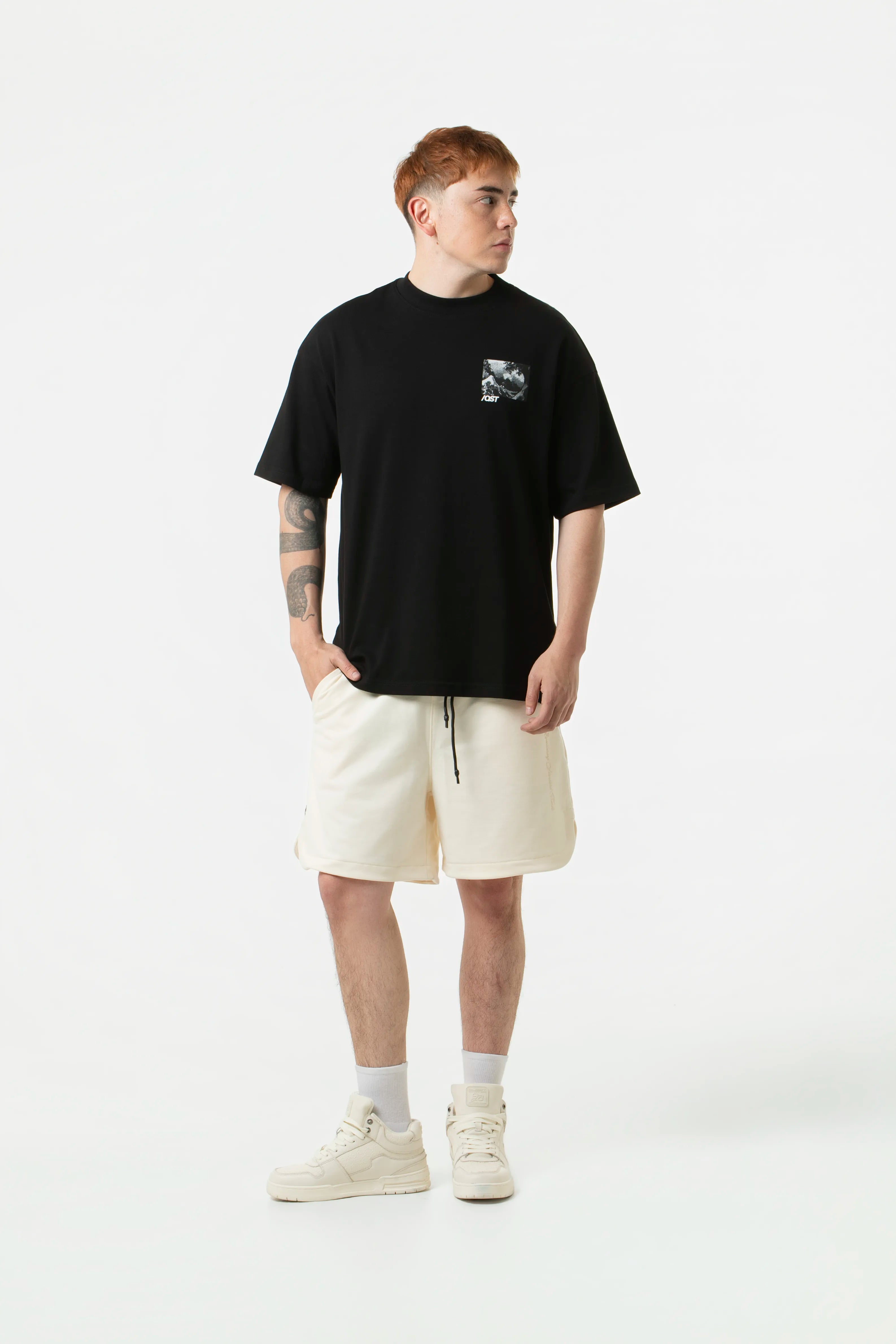 CAMISETA MANGA CORTA COLOR NEGRO