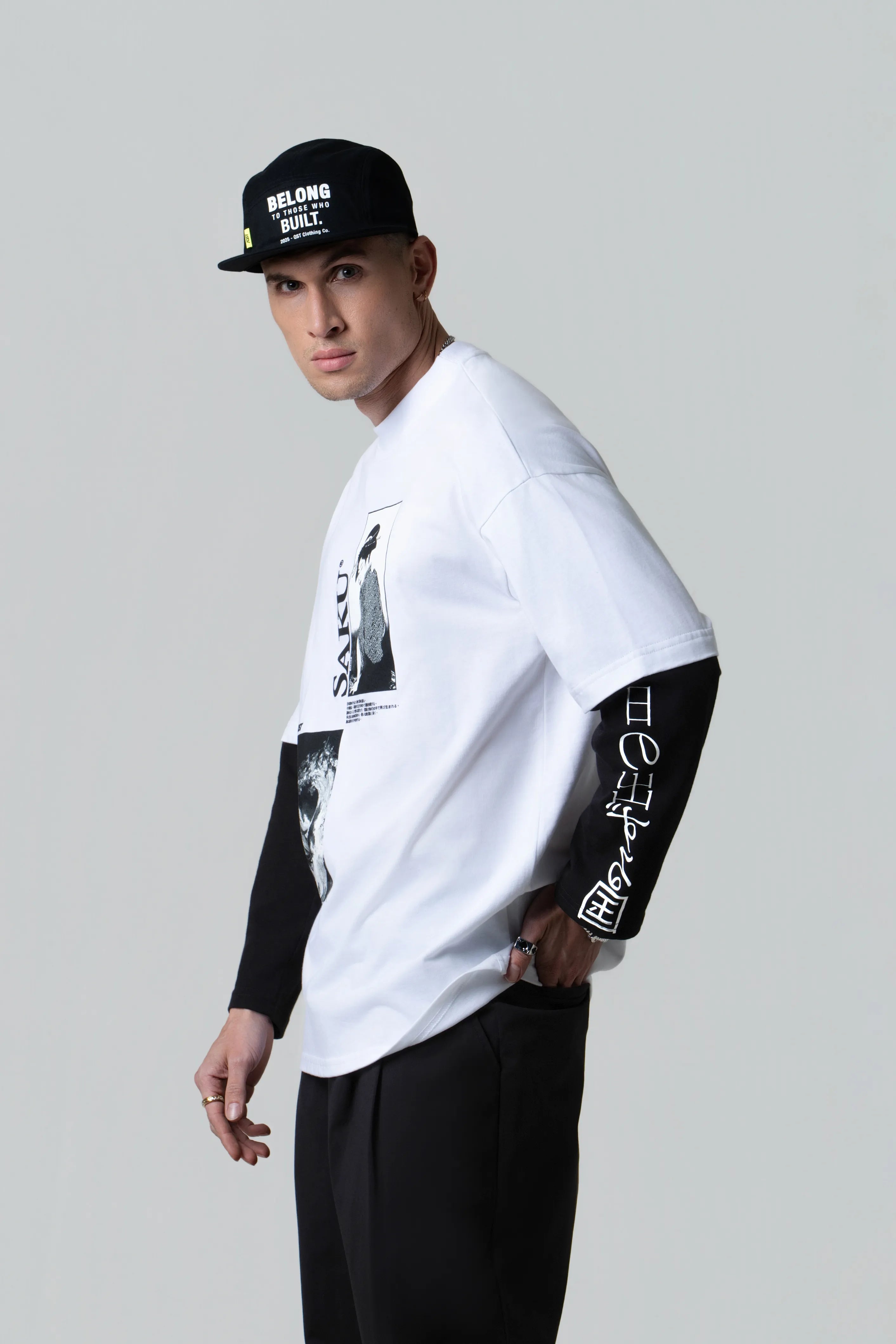 CAMISETA MANGA LARGA COLOR BLANCO BLANCO