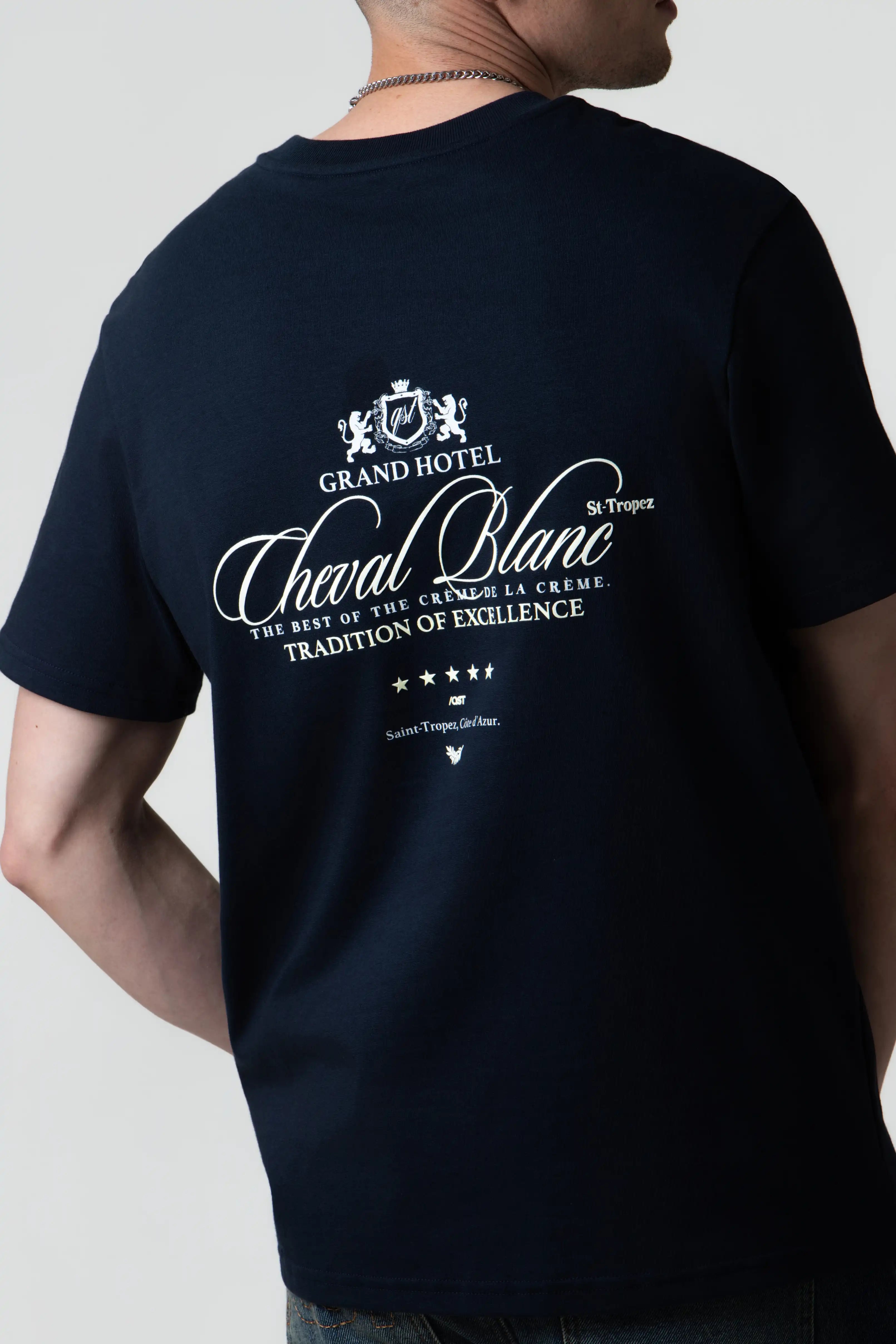 CAMISETA MANGA CORTA COLOR AZUL OSCURO