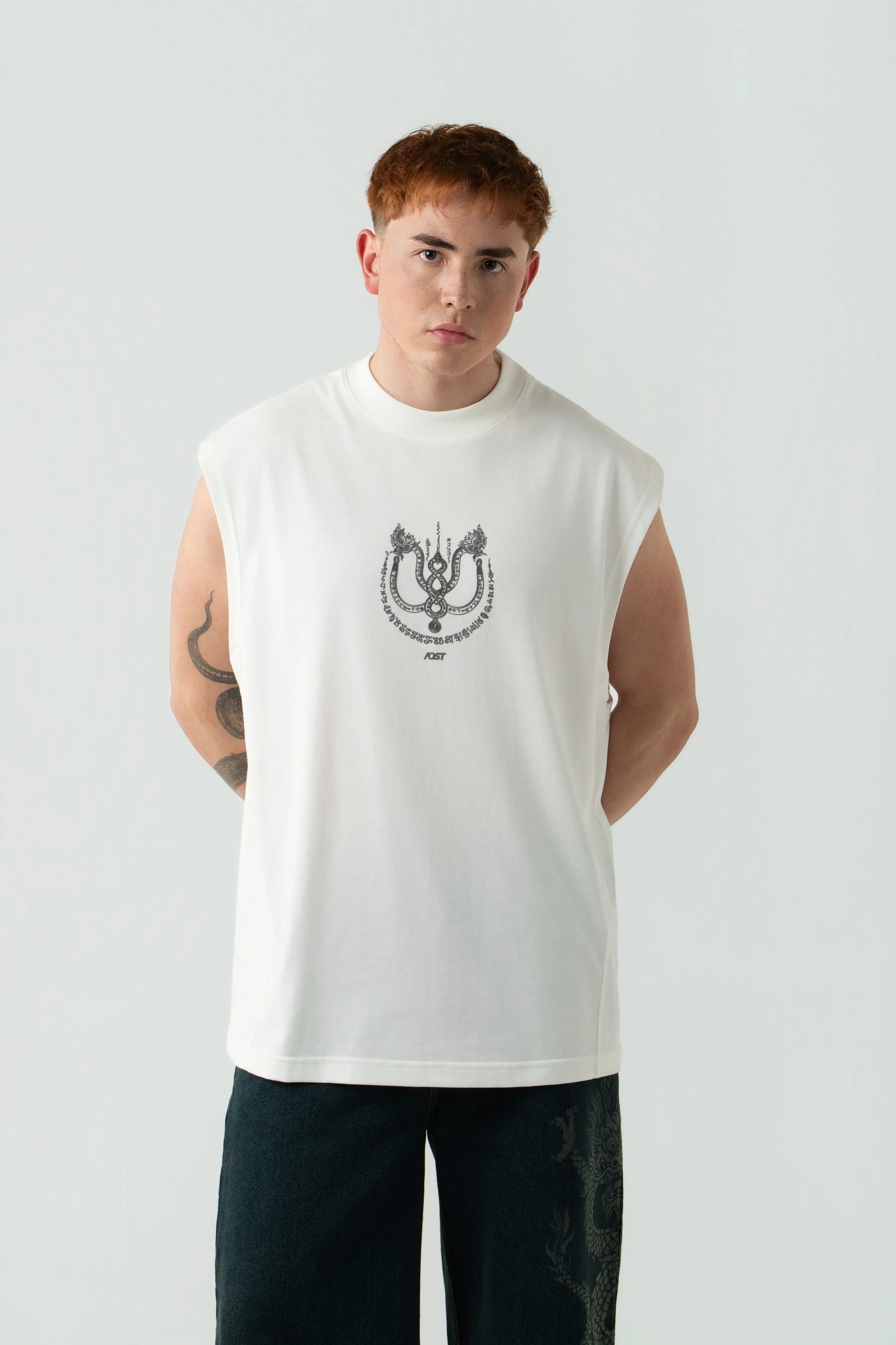 CAMISETA MANGA SISA COLOR IVORY