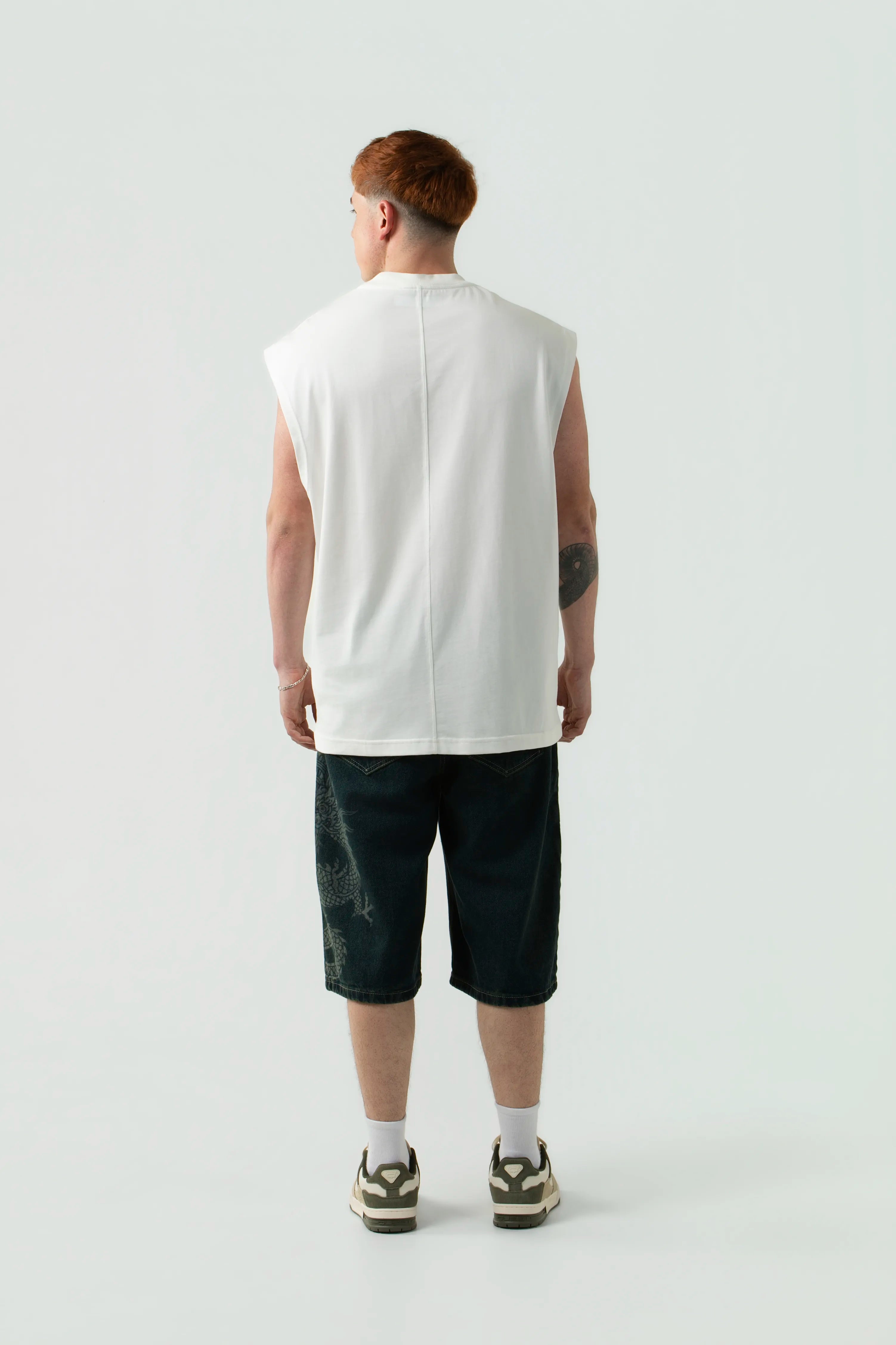 CAMISETA MANGA SISA COLOR IVORY