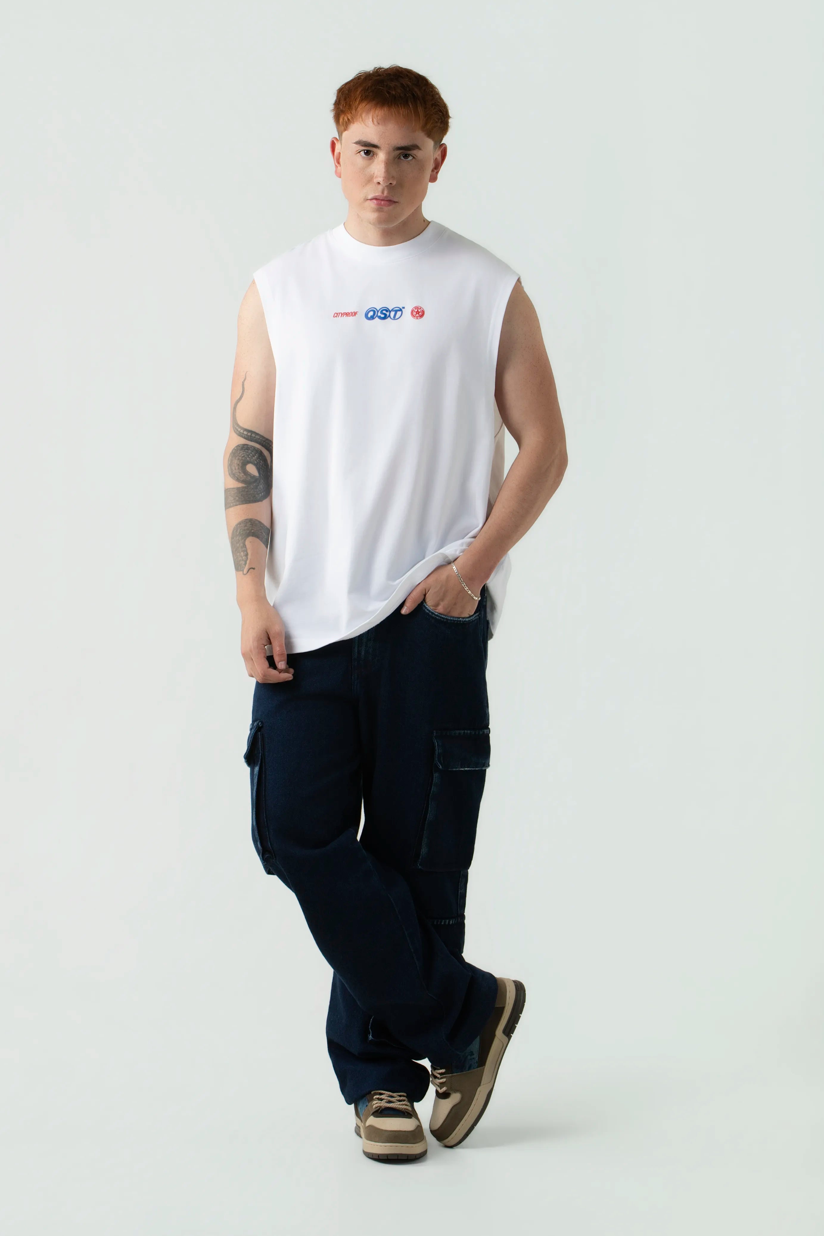 CAMISETA MANGA SISA COLOR BLANCO