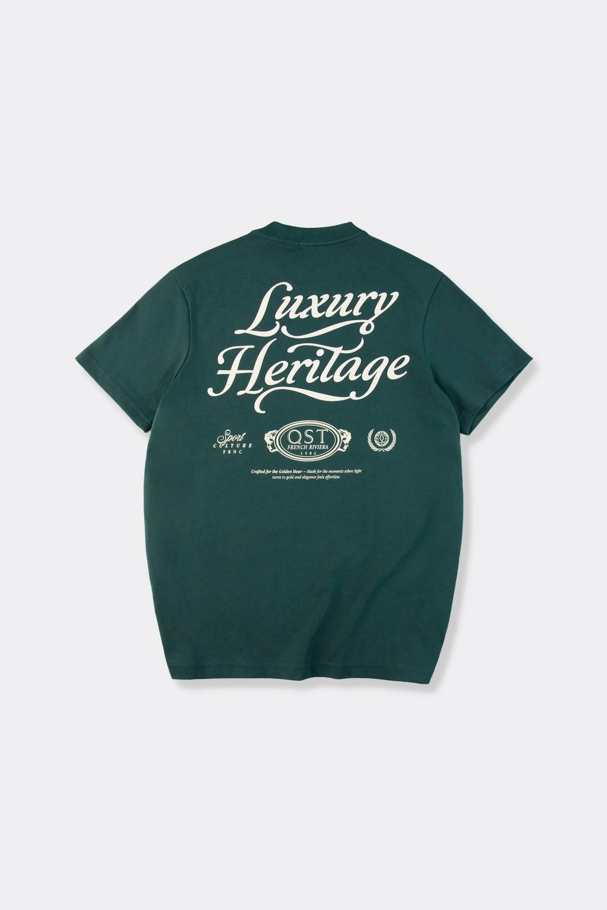 CAMISETA MANGA CORTA COLOR VERDE BOTELLA