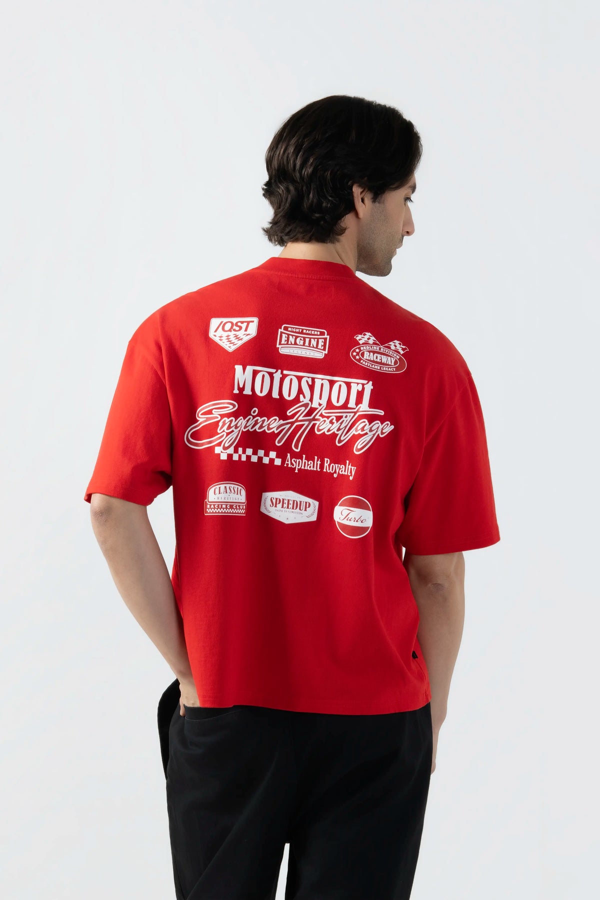 CAMISETA MANGA CORTA COLOR ROJO INTENSO