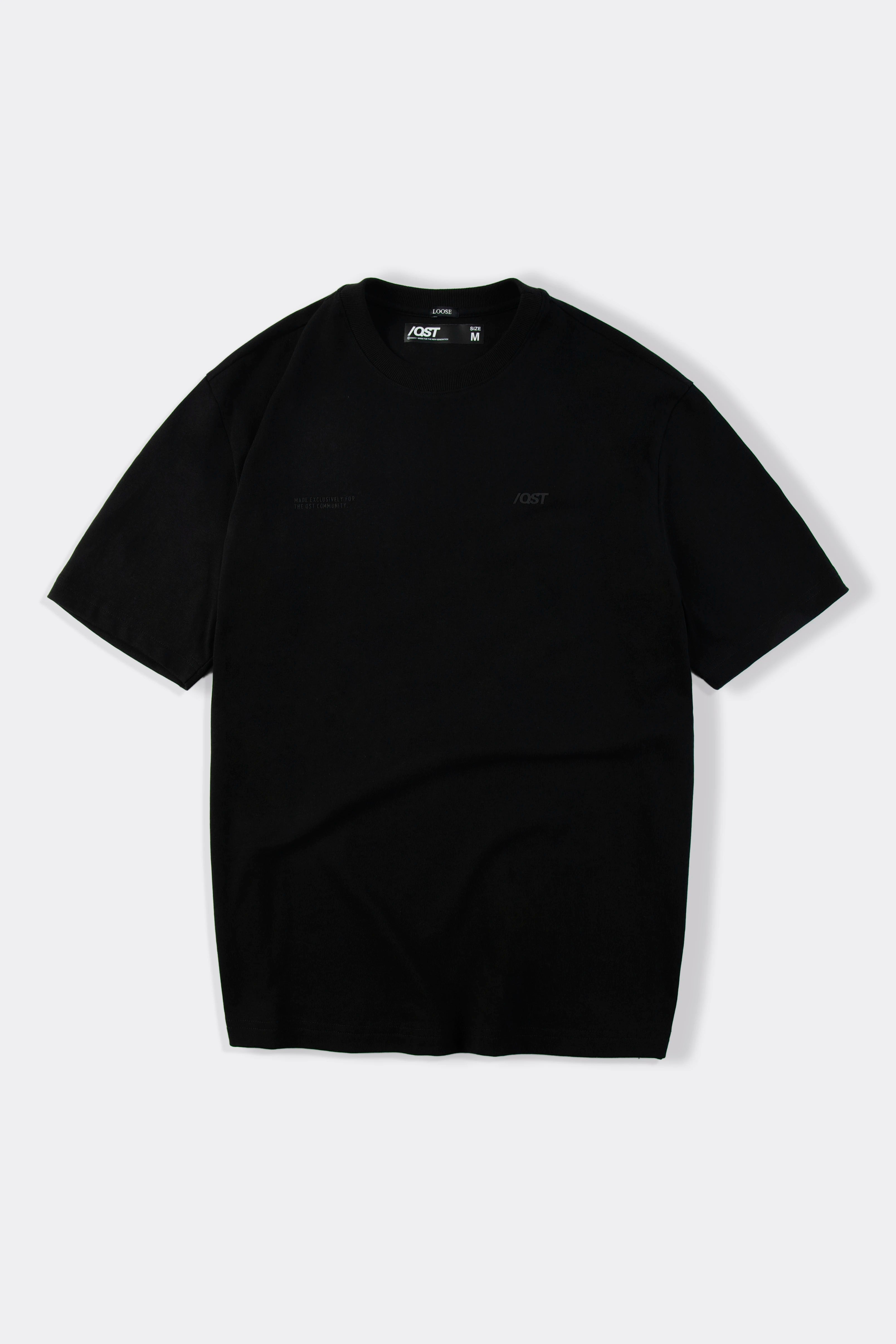 CAMISETA MANGA CORTA COLOR NEGRO