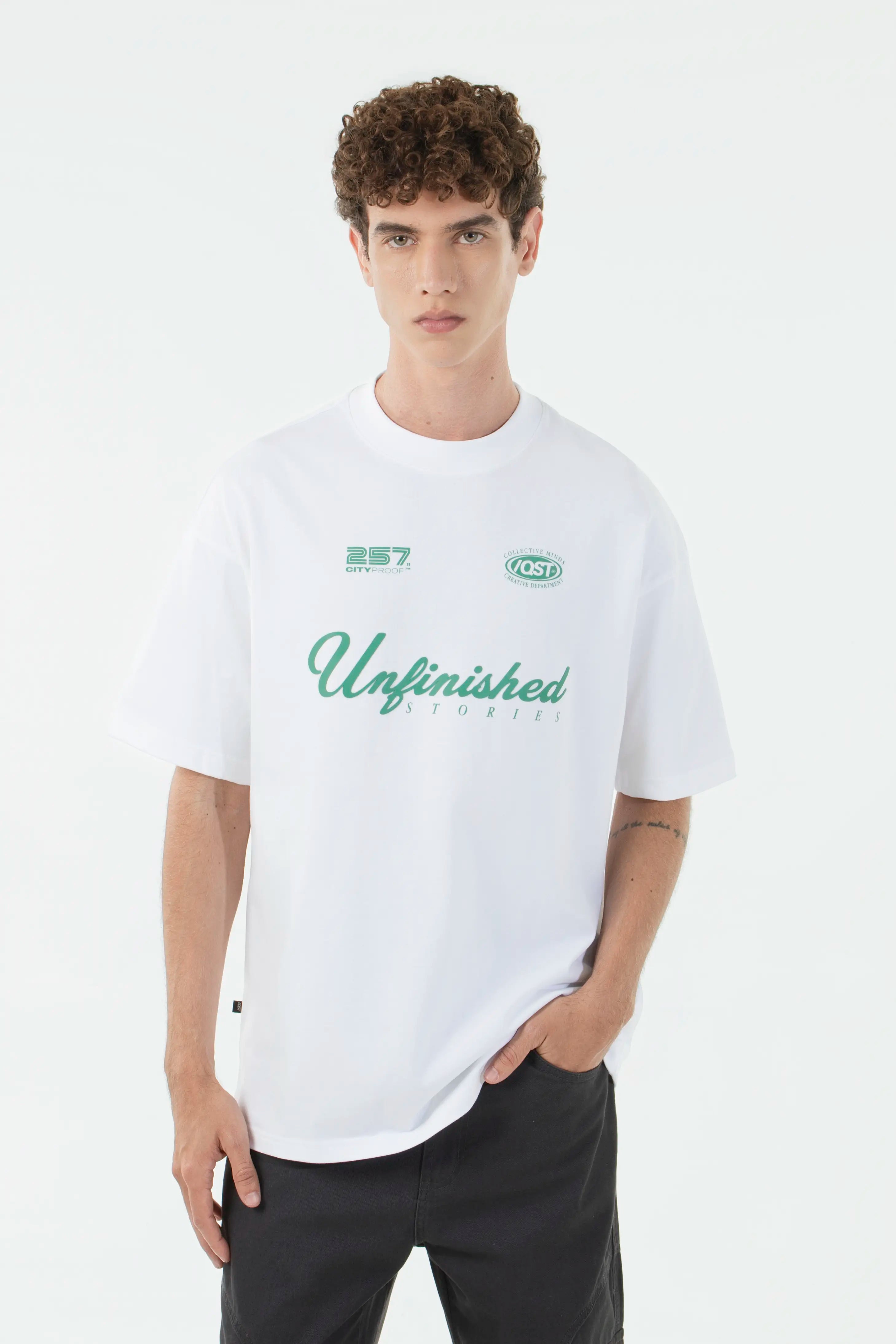 CAMISETA MANGA CORTA COLOR BLANCO