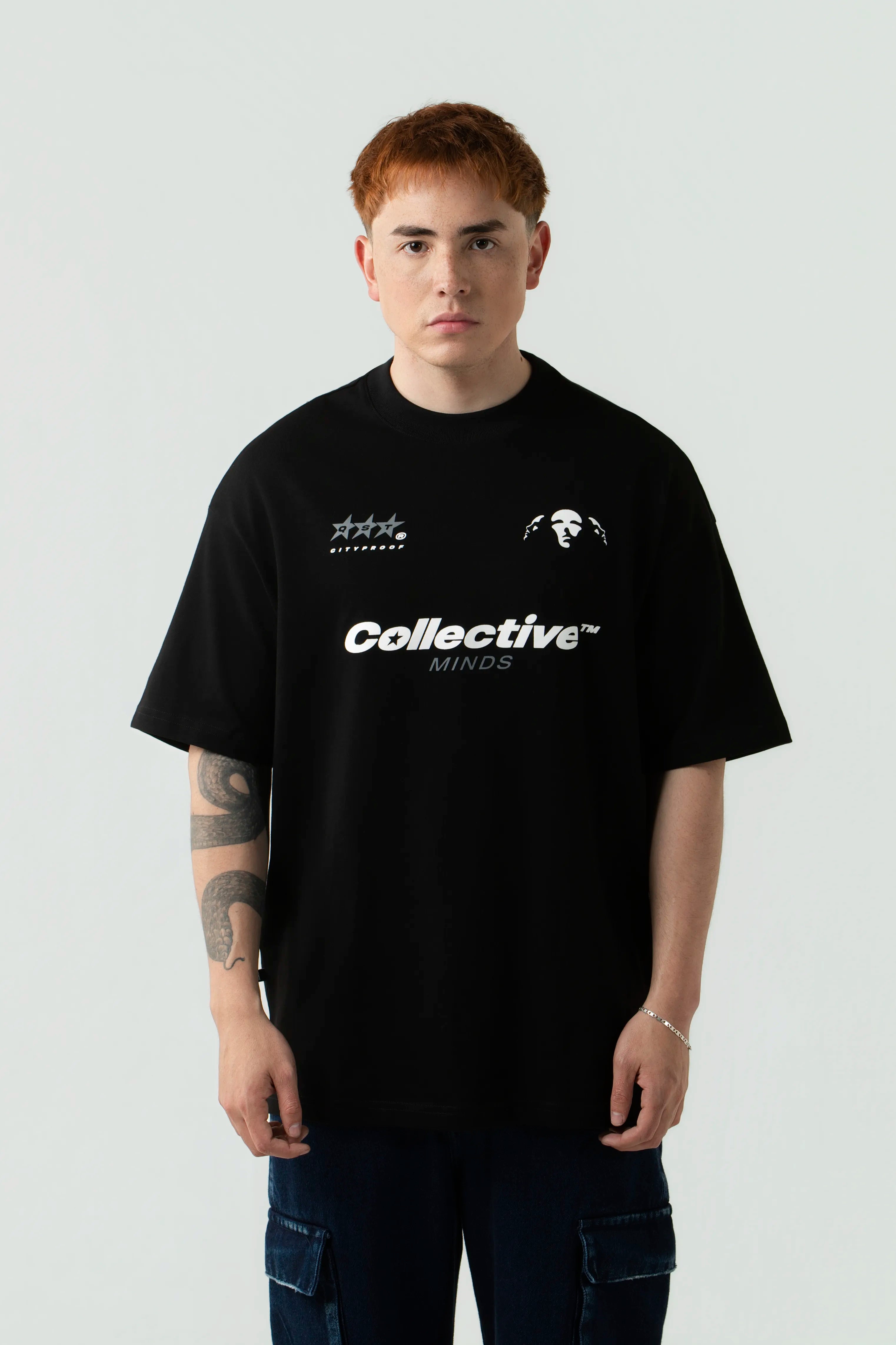 CAMISETA MANGA CORTA COLOR NEGRO