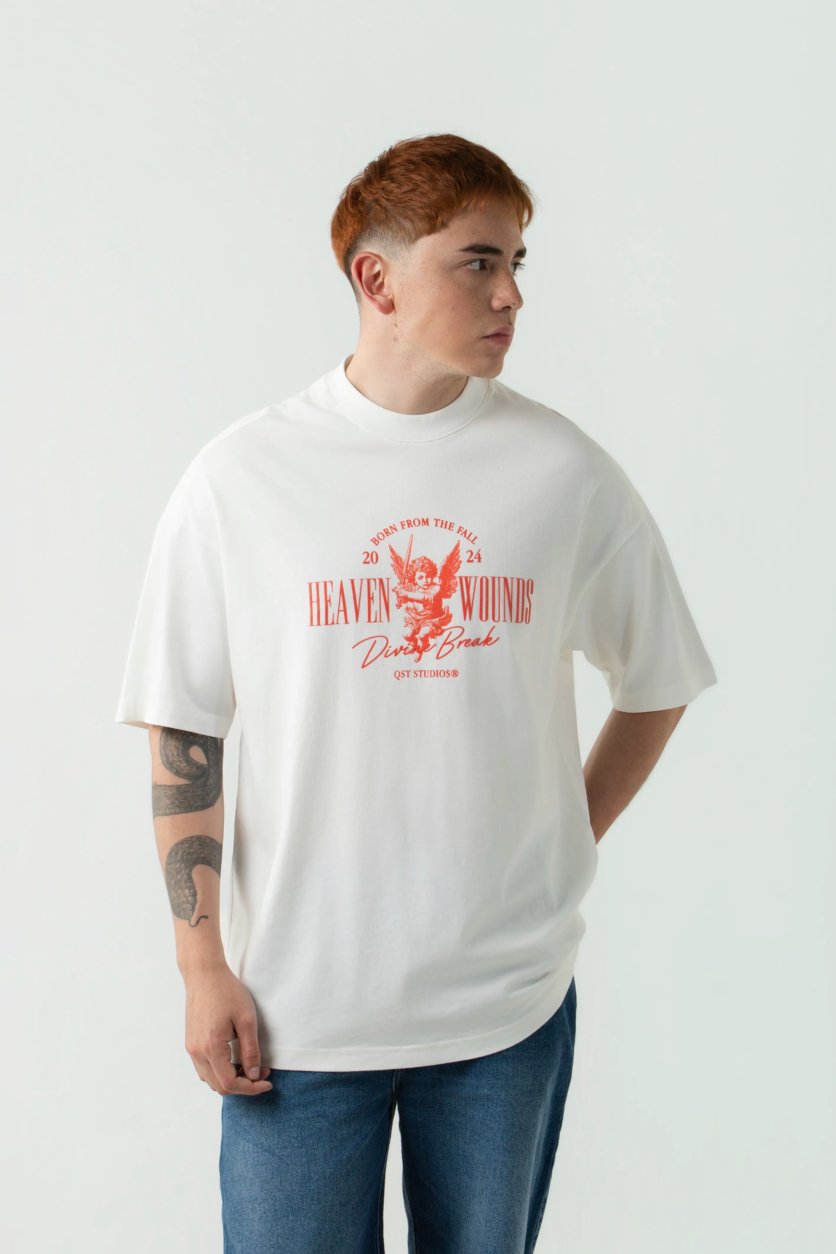 CAMISETA MANGA CORTA COLOR IVORY
