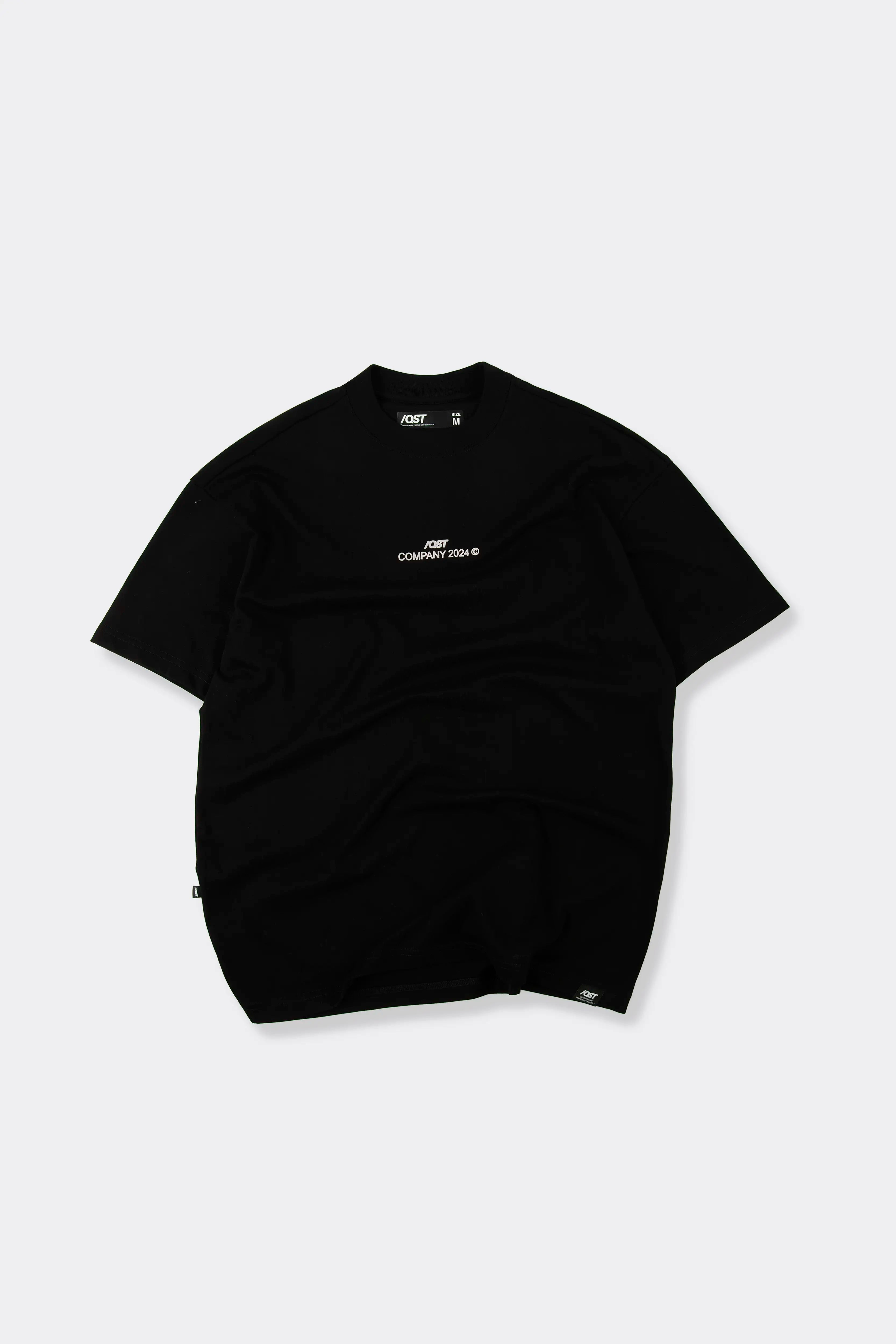 CAMISETA MANGA CORTA COLOR NEGRO