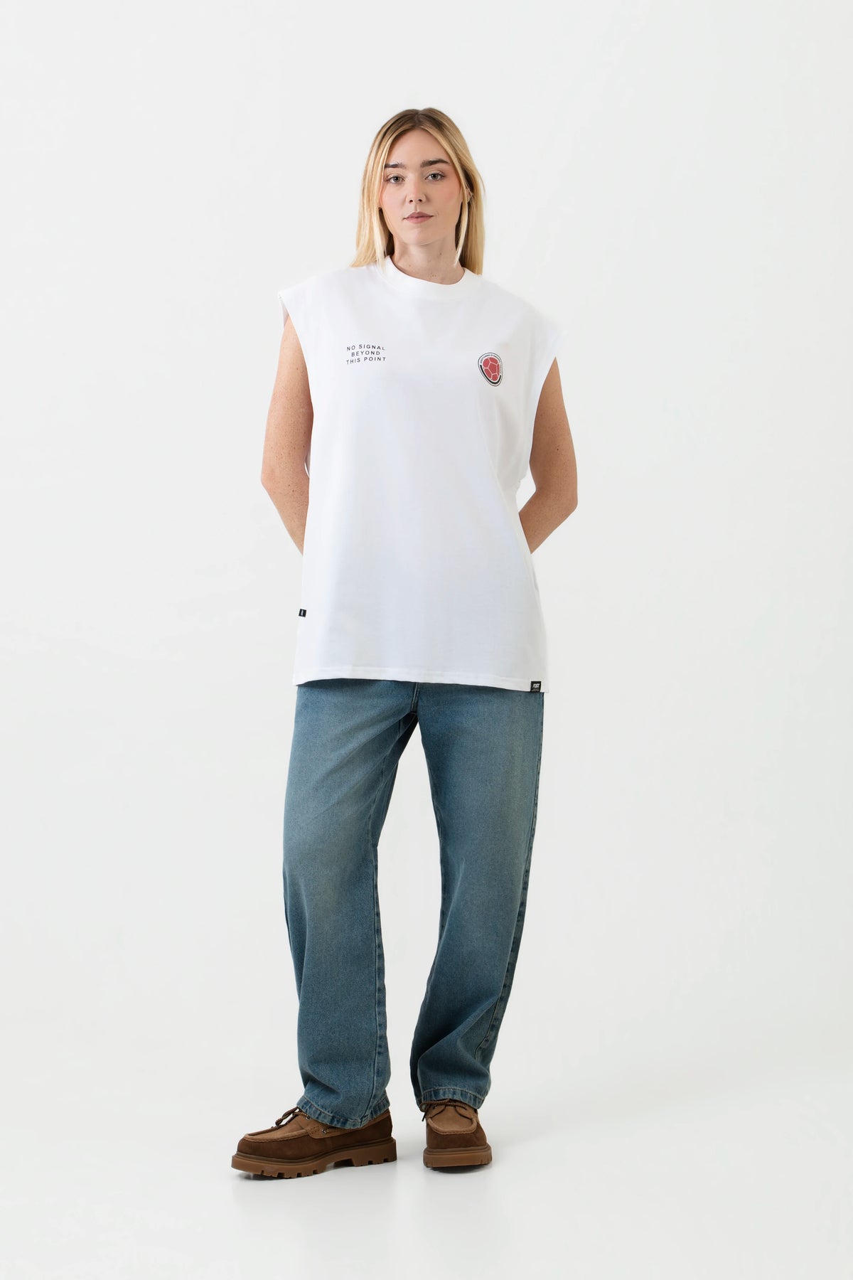 CAMISETA MANGA SISA COLOR BLANCO