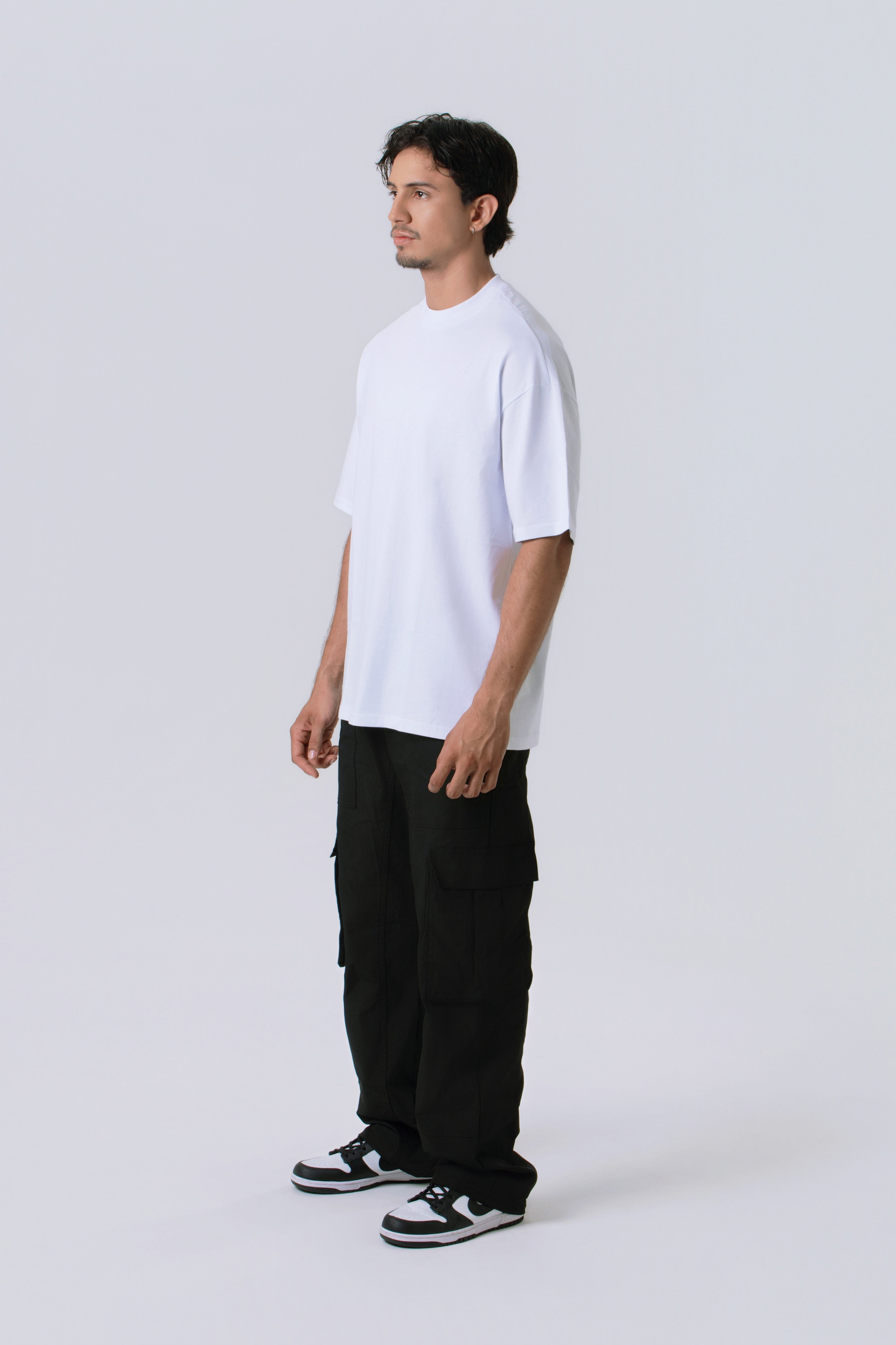 CAMISETA OVERSIZE COLOR BLANCO BLANCO