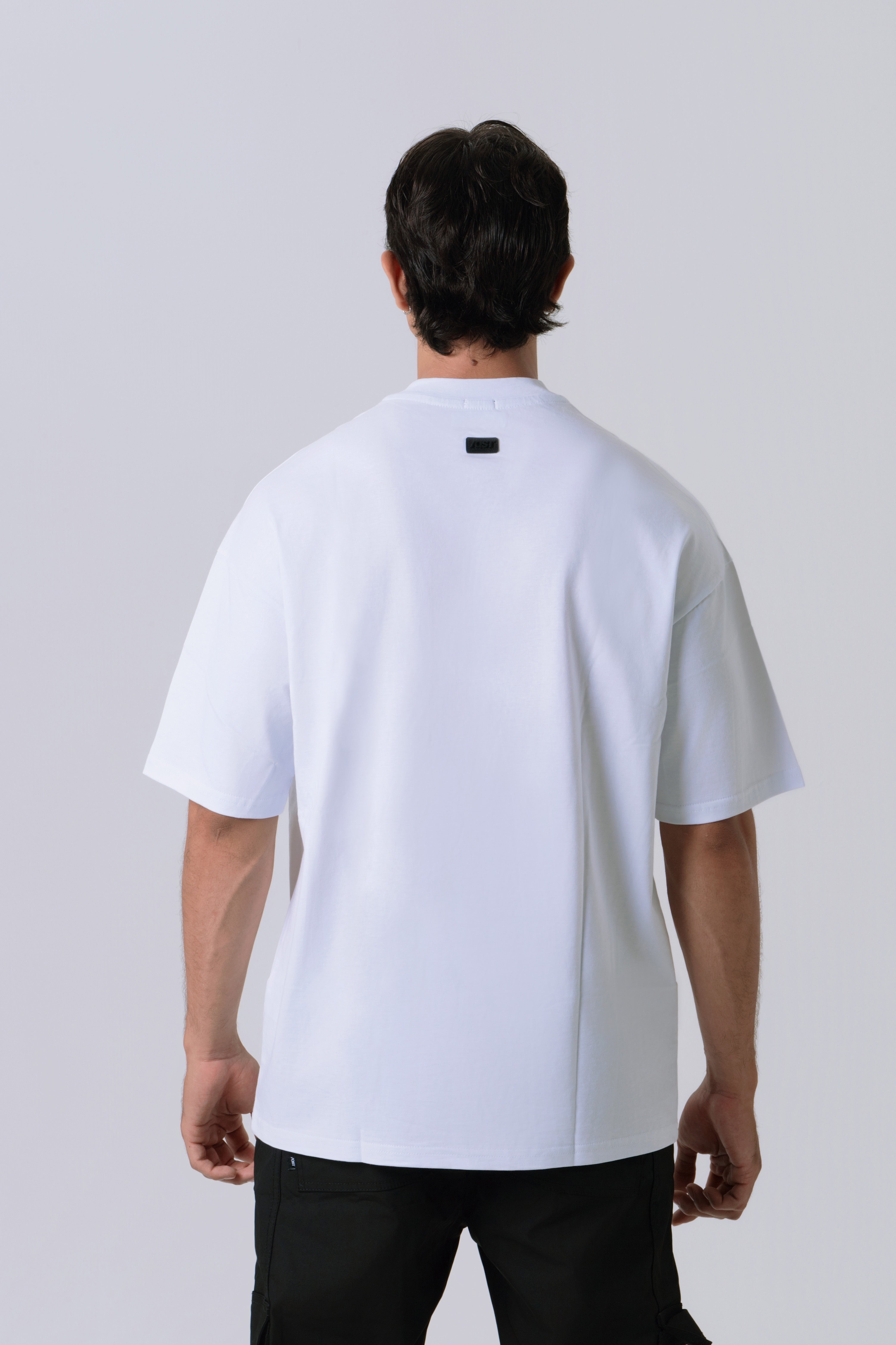 CAMISETA OVERSIZE COLOR BLANCO BLANCO