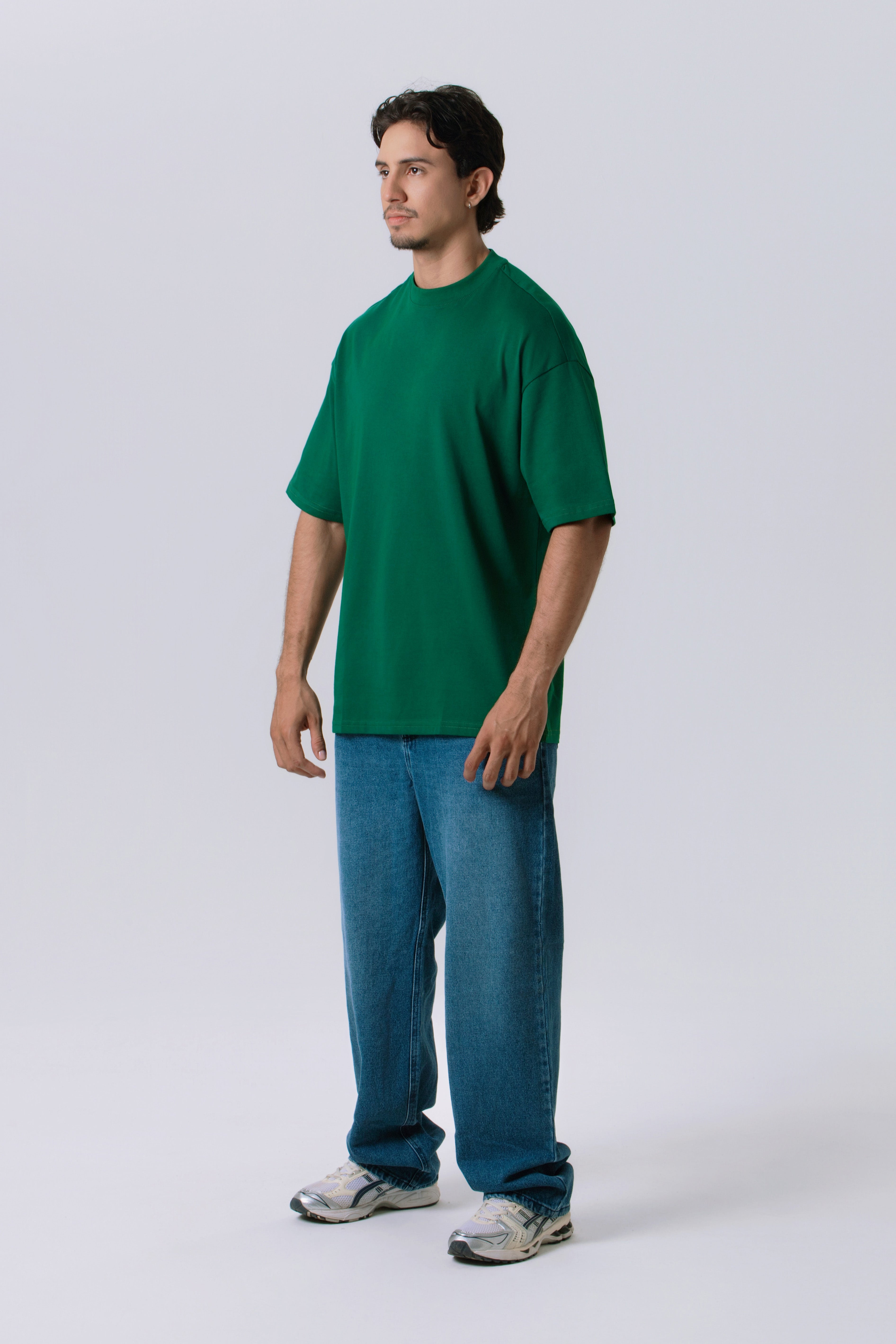 CAMISETA OVERSIZE COLOR VERDE PRADERA