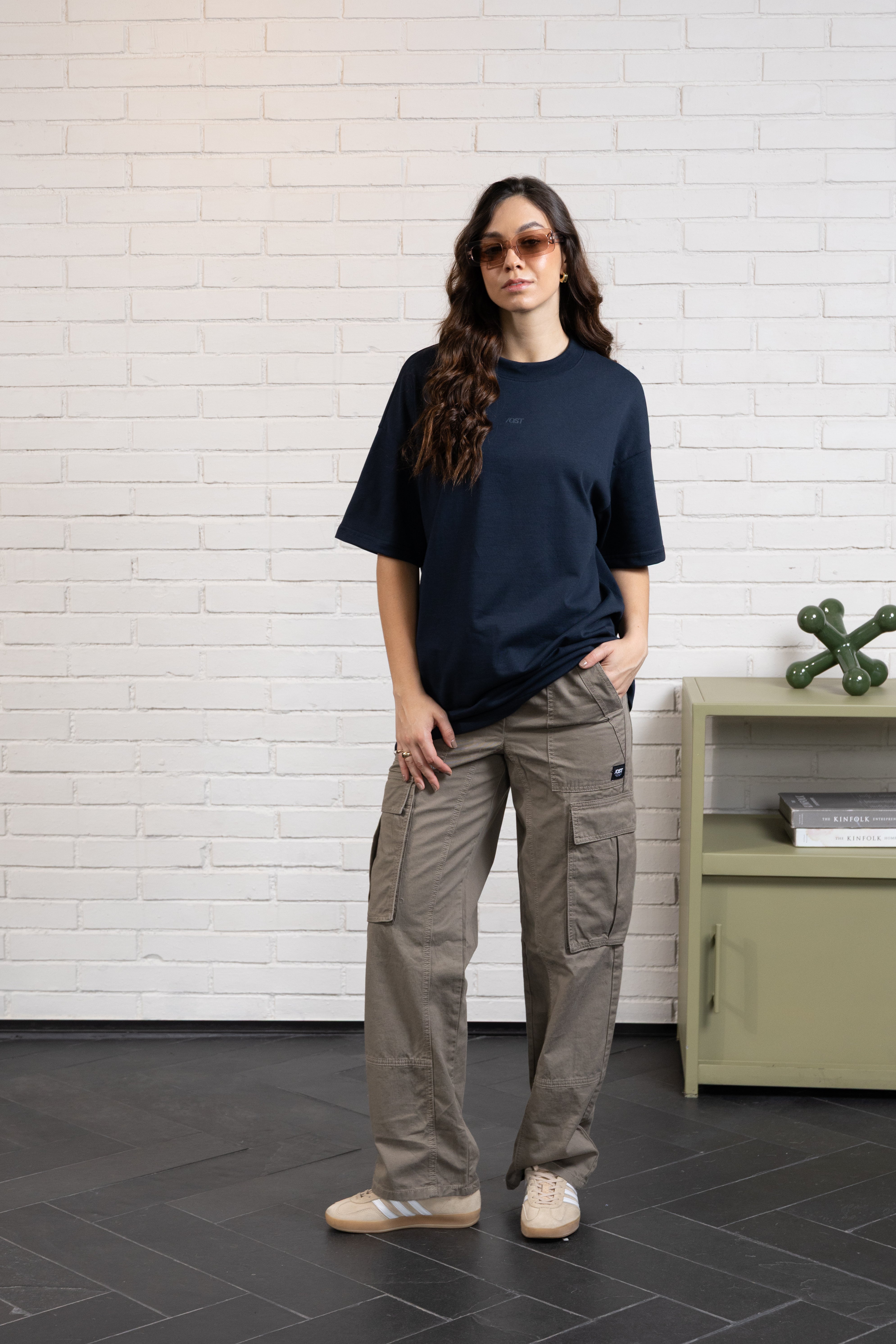 CAMISETA MANGA CORTA COLOR AZUL OSCURO