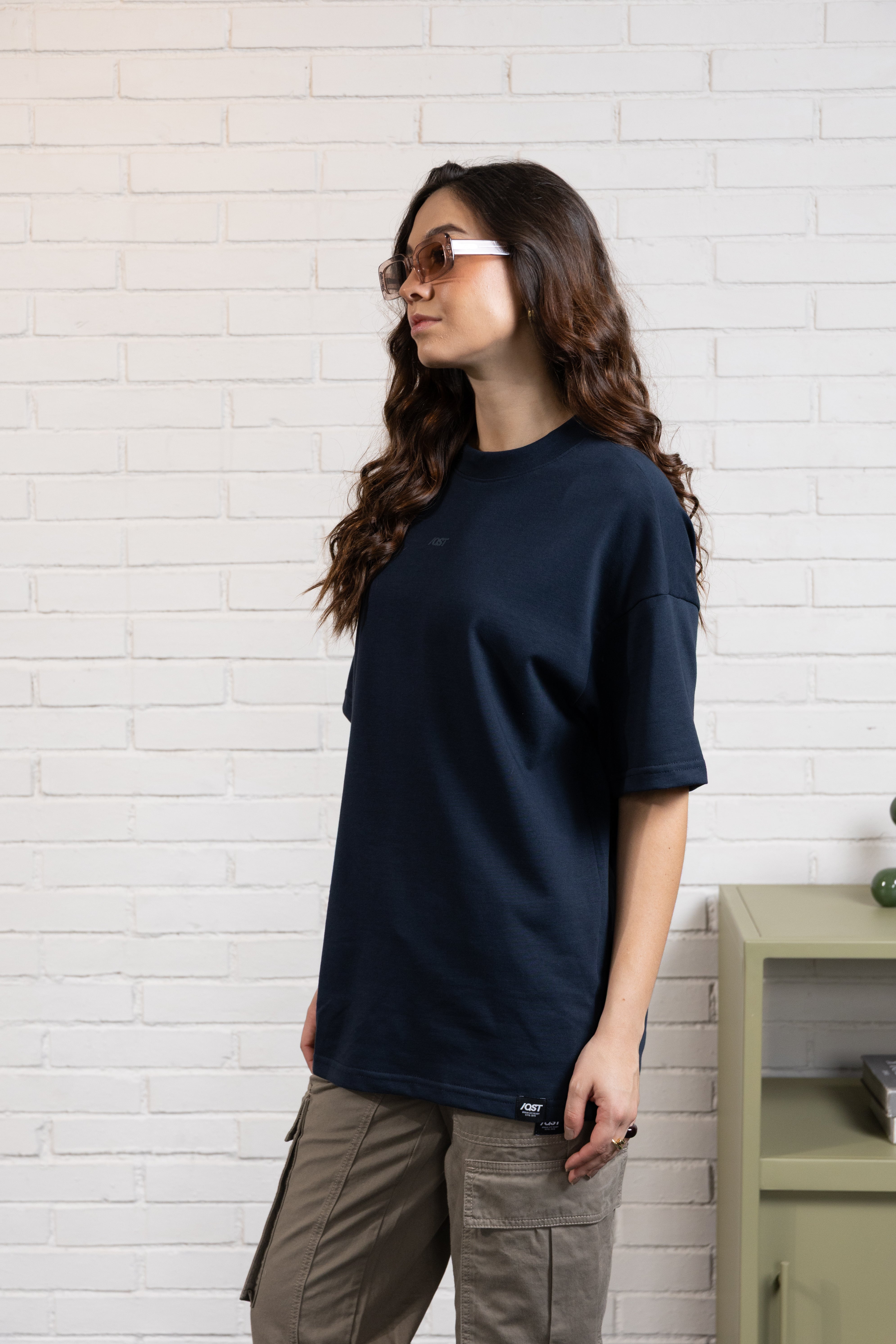 CAMISETA MANGA CORTA COLOR AZUL OSCURO