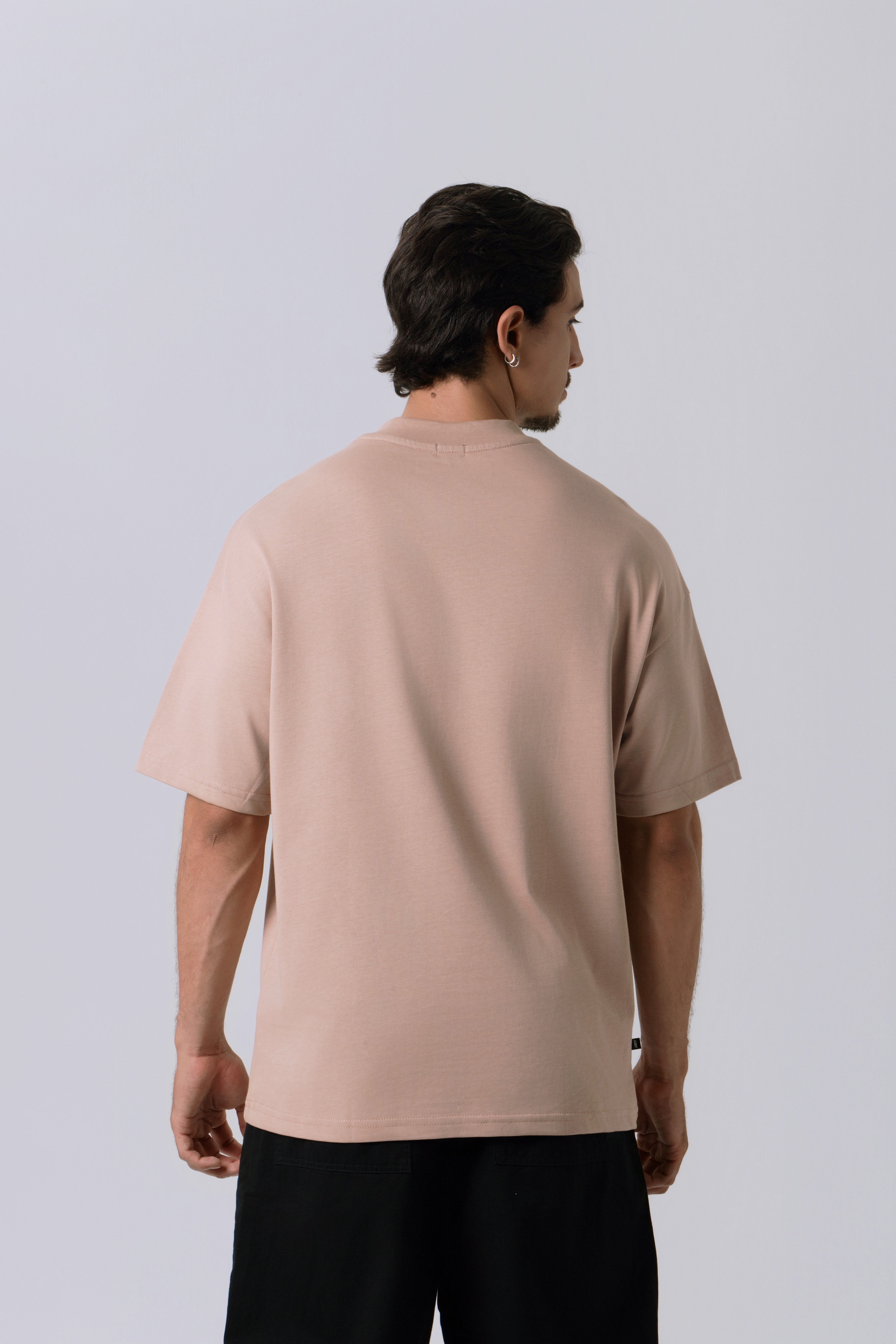 CAMISETA MANGA CORTA COLOR WARM TAUPE