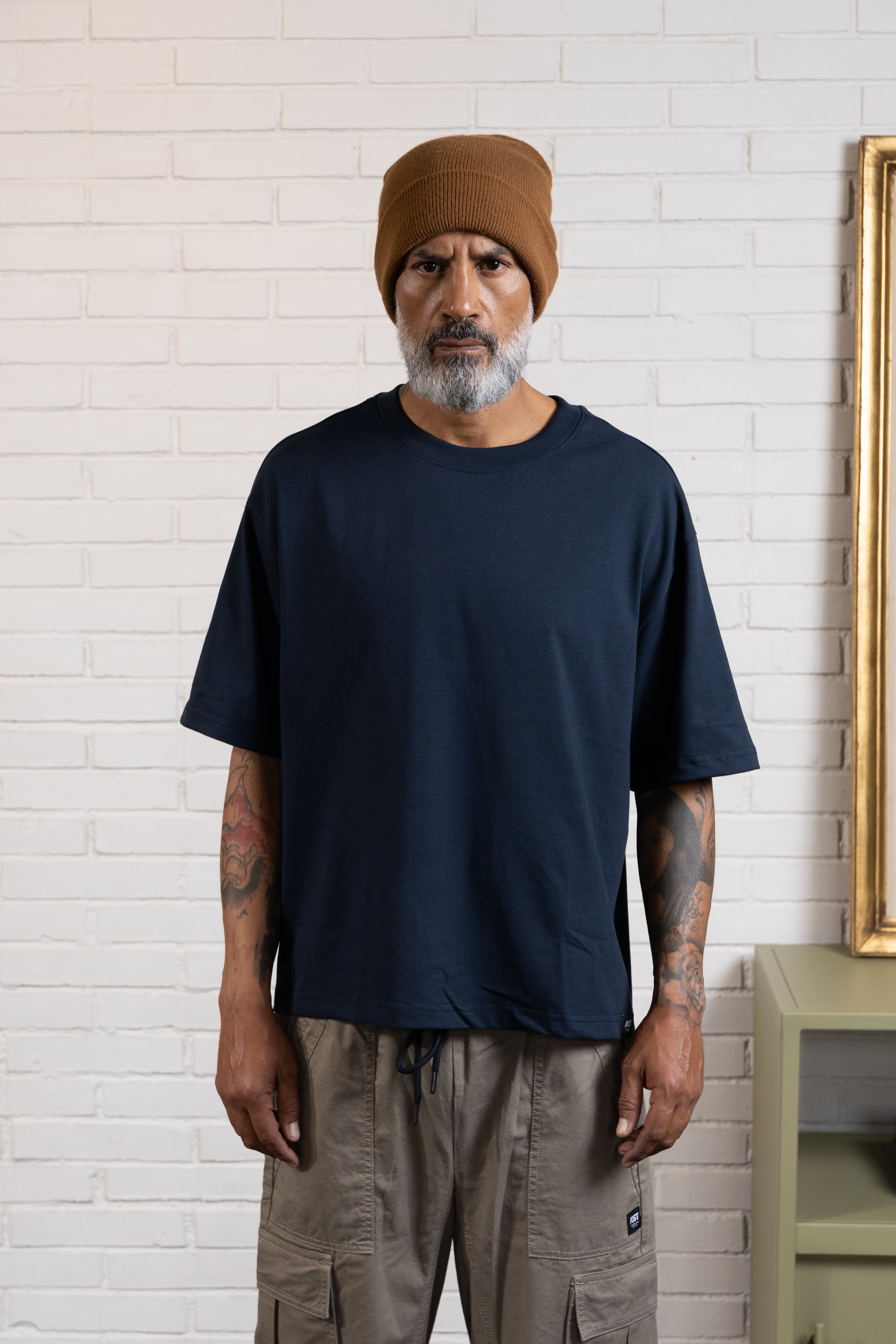 CAMISETA MANGA CORTA COLOR AZUL OSCURO