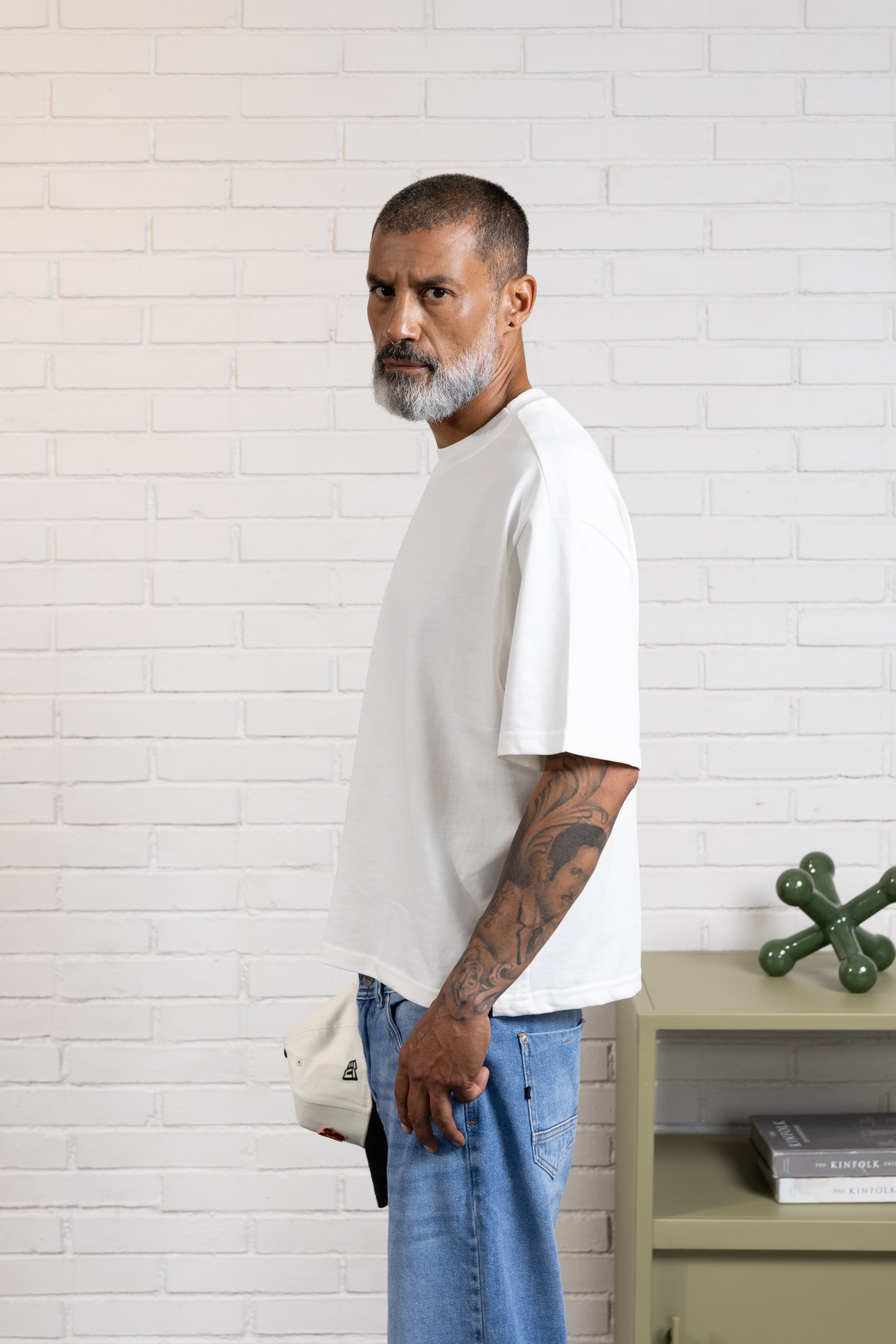 CAMISETA MANGA CORTA COLOR IVORY